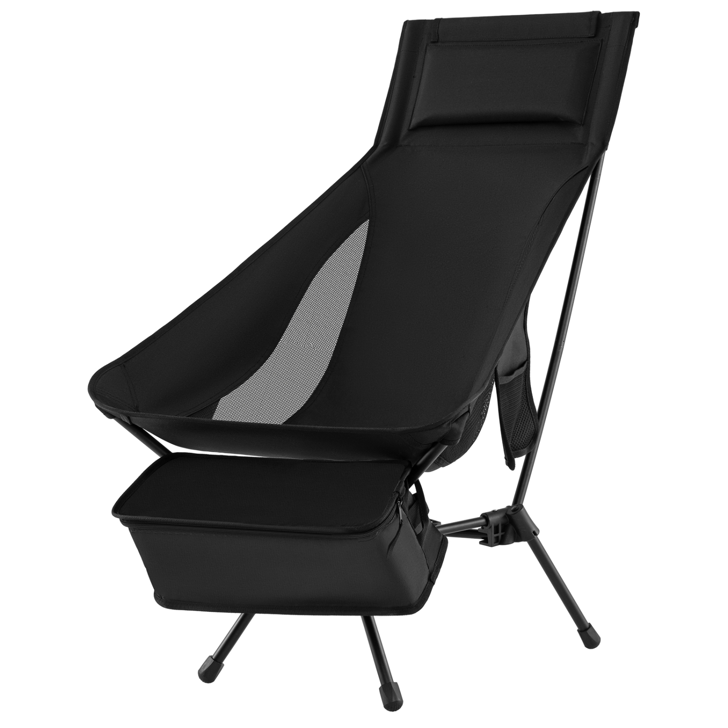 Gymax Ultra-Lightweight Camping Chair Portable Lawn Chair w/Triangular Aluminum Frame