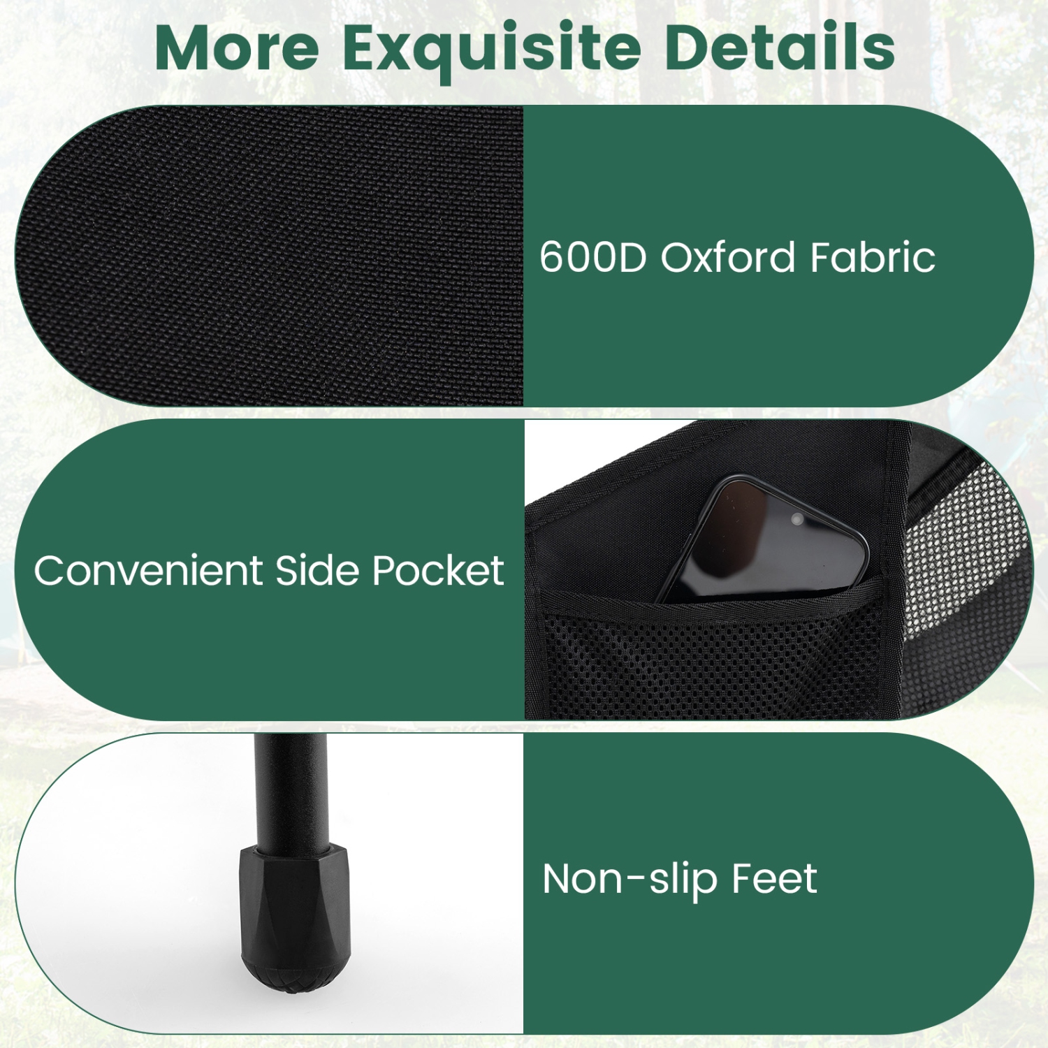 Gymax Ultra-Lightweight Camping Chair Portable Lawn Chair w/Triangular Aluminum Frame