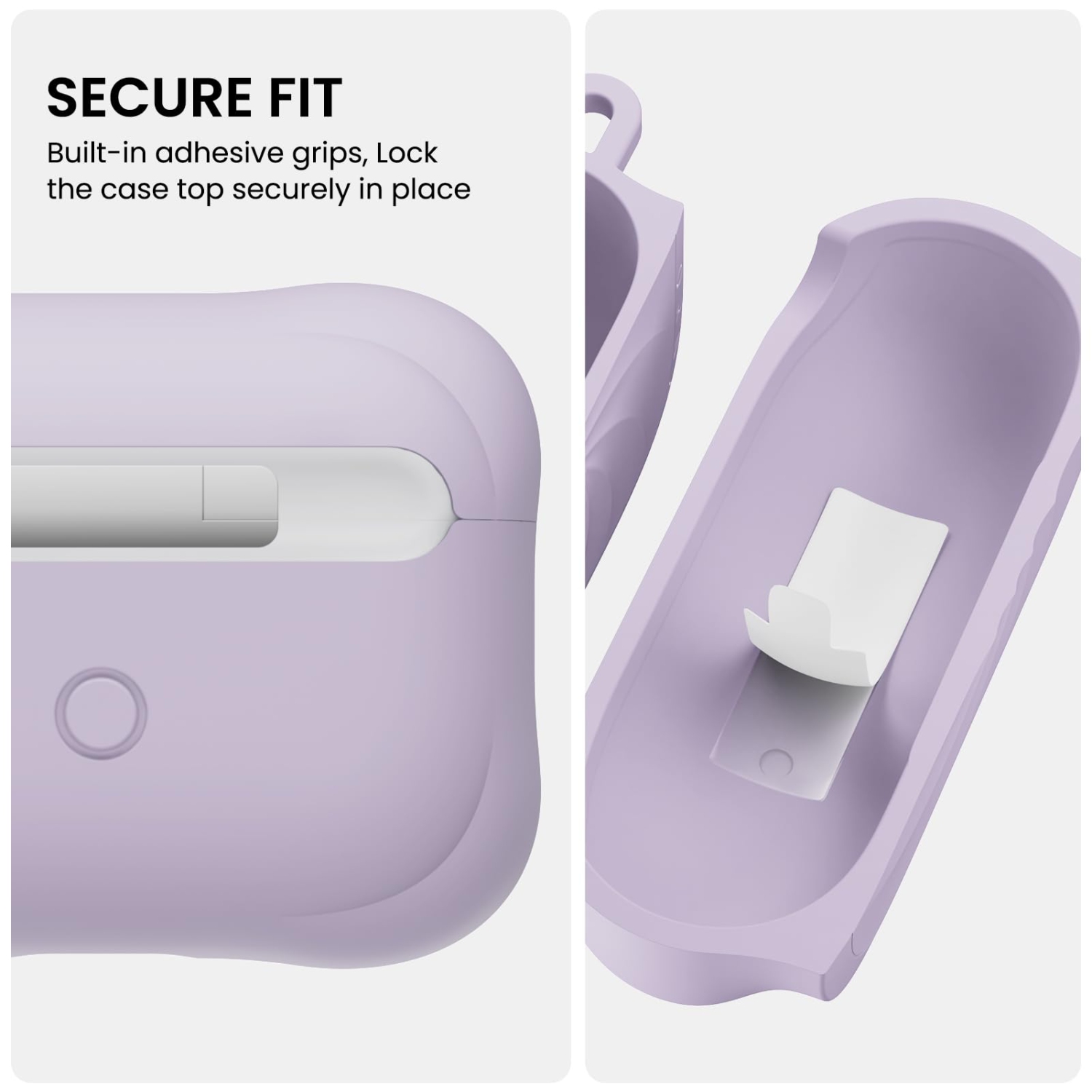 Étui Vortuxe d'OrnARTO pour AirPods Pro 2 et 1 – 2X MIL-STD Protection contre les chutes, étui antichoc en silicone liquide avec mousqueton, étui