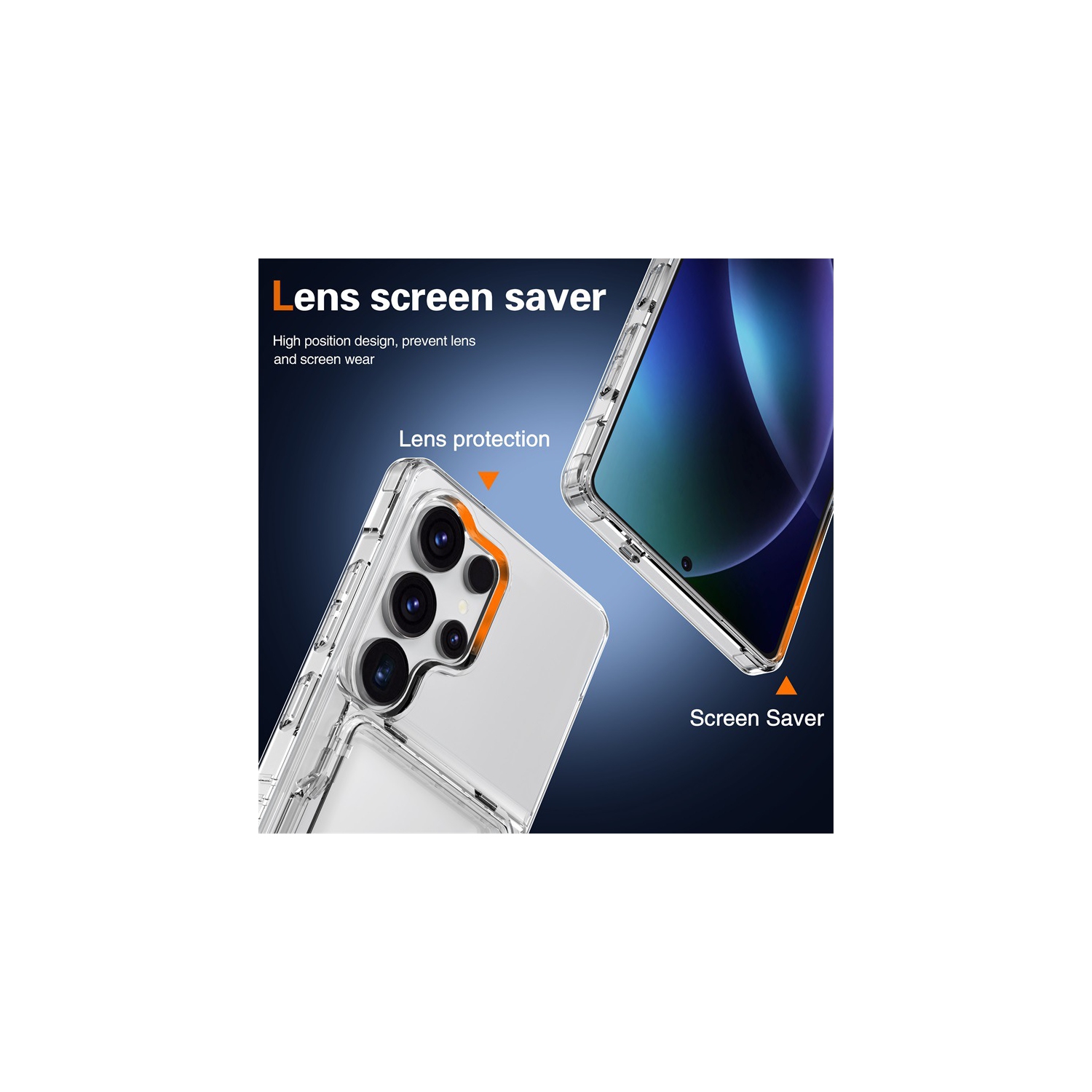 Suitable for Samsung S24 transparent mobile phone case flip card wallet protective cover transparent TPU card mobile phone case with transparent card