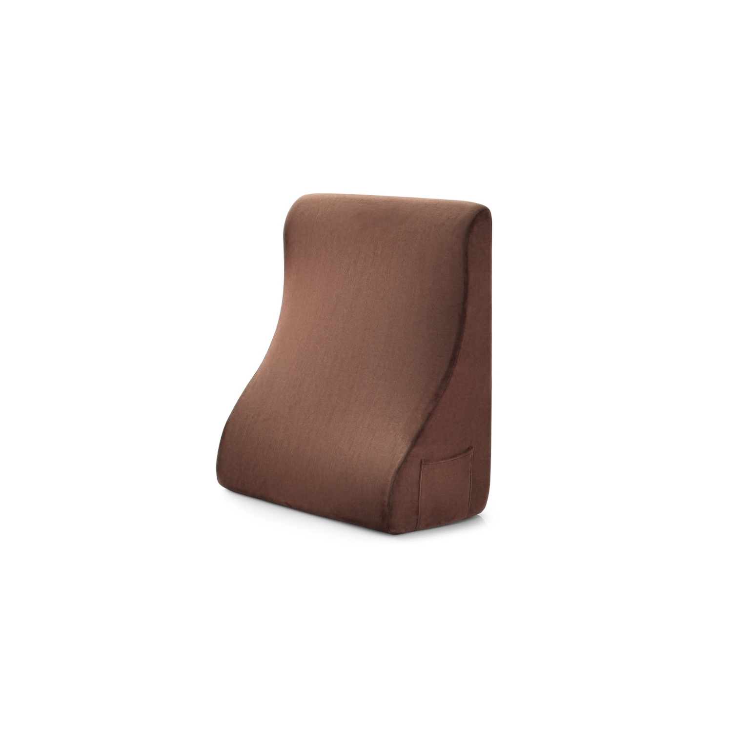 Coussin de lit avec support intégré pour tablette et pochettes latérales pratiques