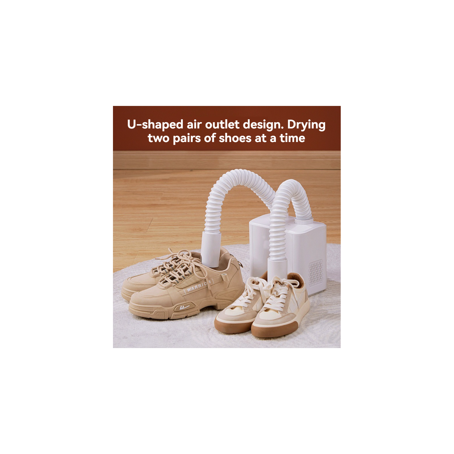 Sèche-chaussures portatif Home, rétractable, séchoir à chaussures intelligent à température constante, chauffage à air chaud 150&nbsp;W, adapté aux