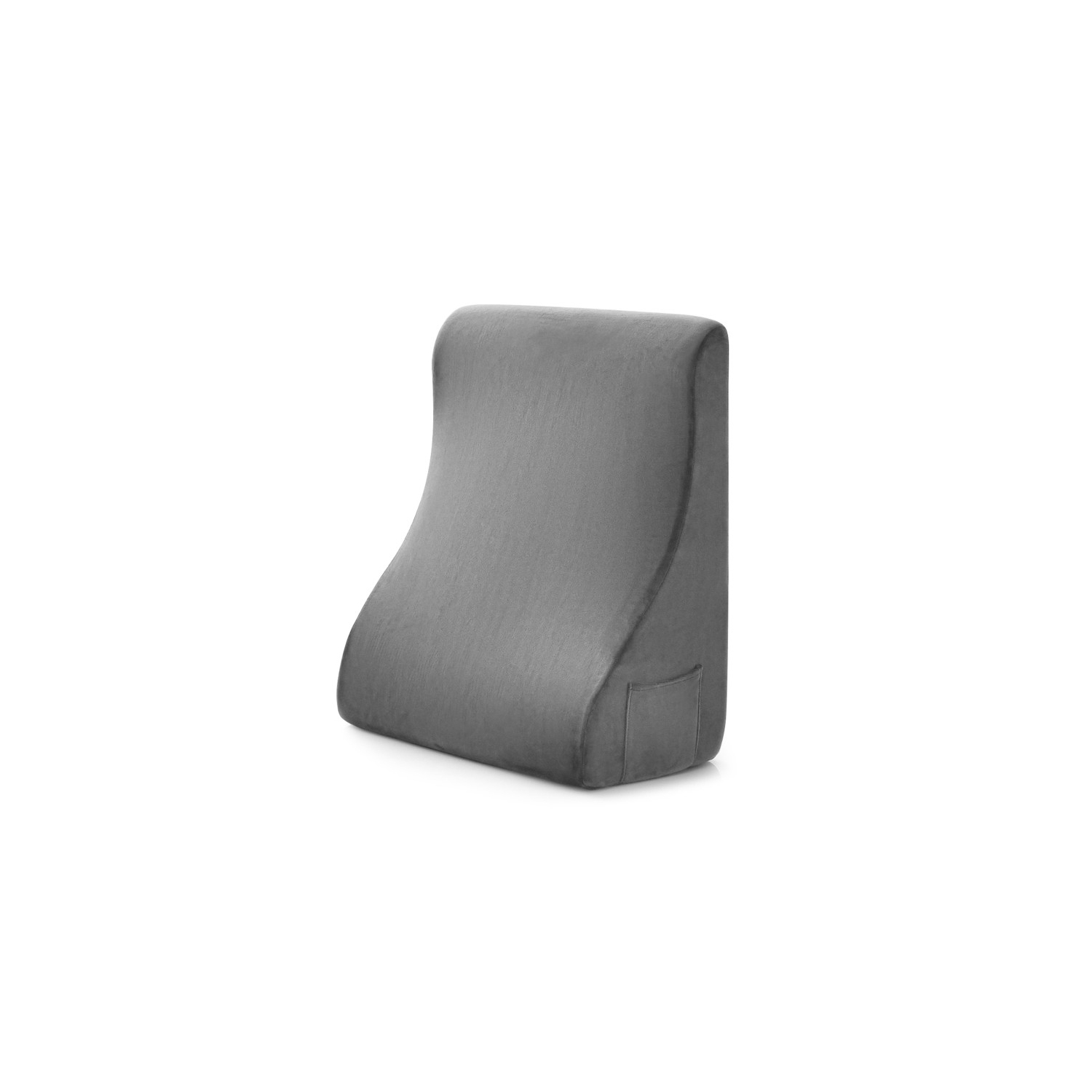 Coussin de lit avec support intégré pour tablette et pochettes latérales pratiques