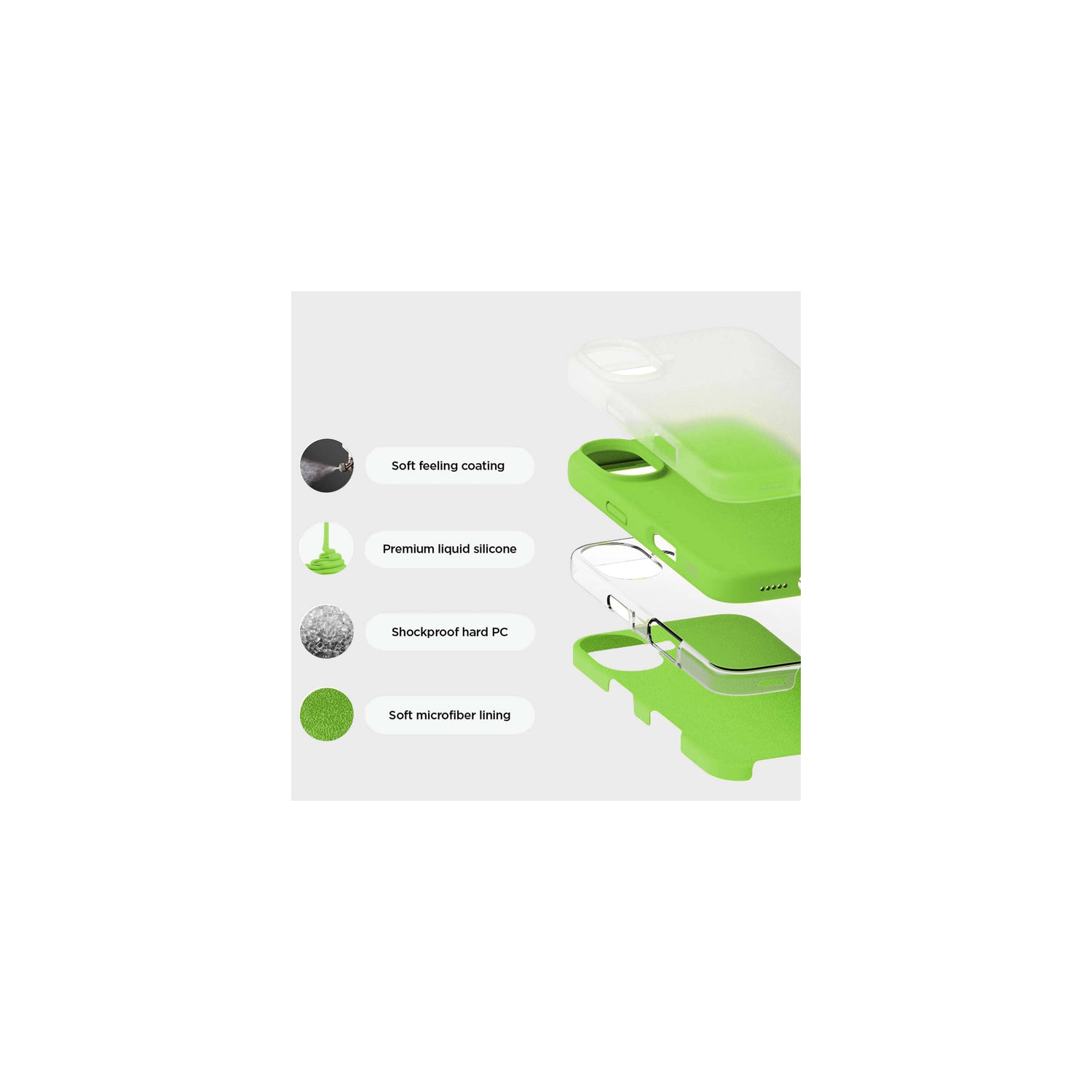 Étui en silicone avec MagSafe pour iPhone 16