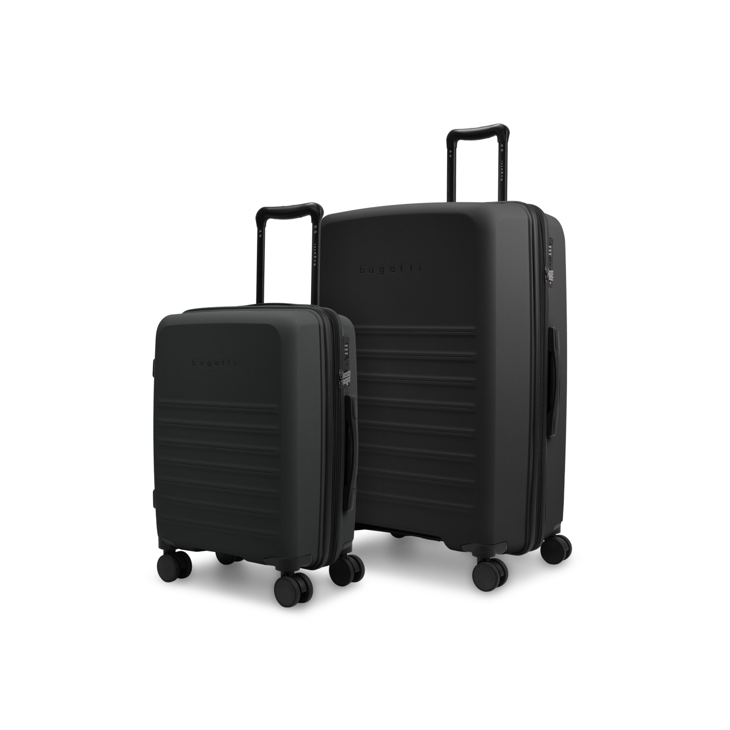 Ensemble de 2 valises rigides extensibles Seoul de Bugatti - Noir