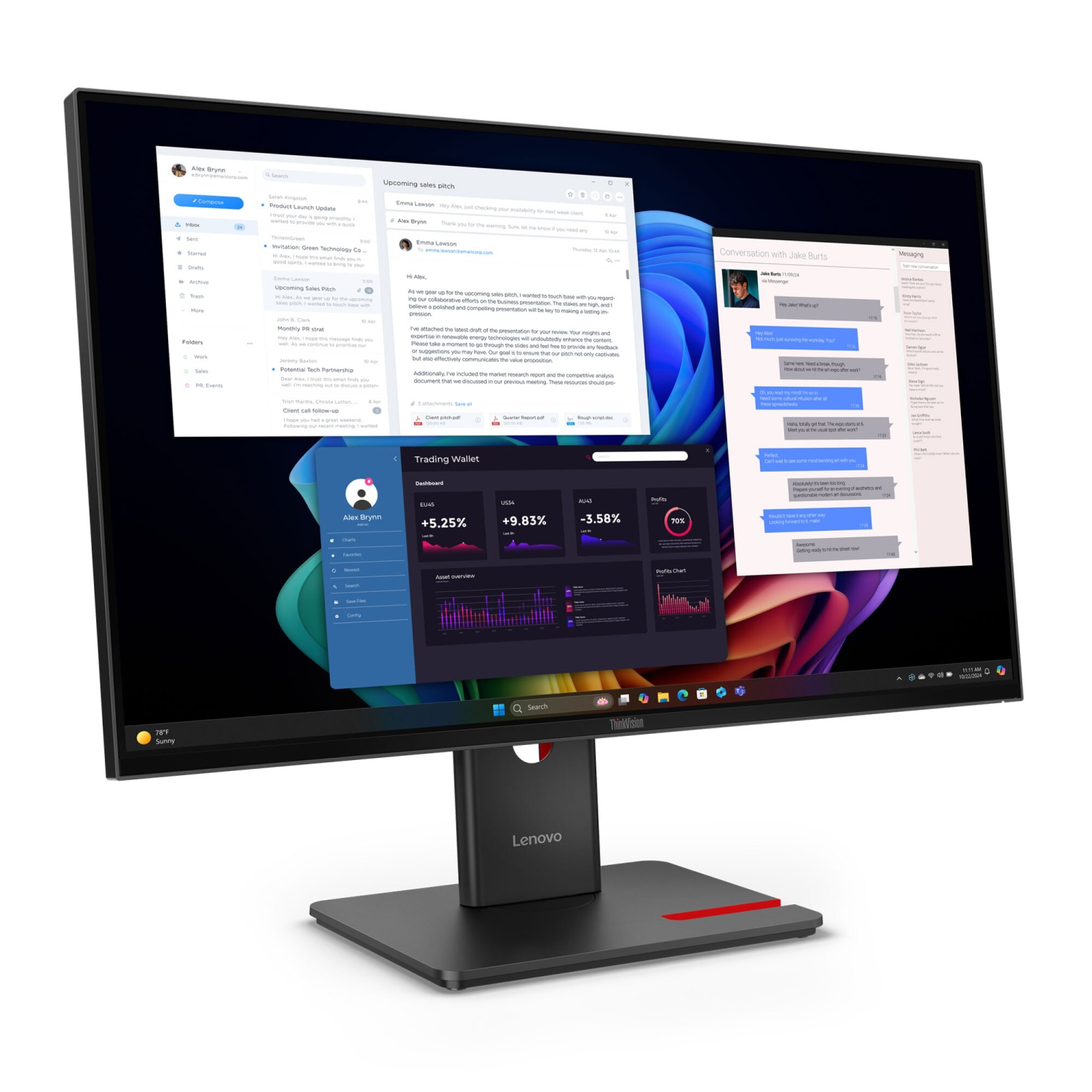 Lenovo ThinkVision T27UD-40 27 inch Monitor