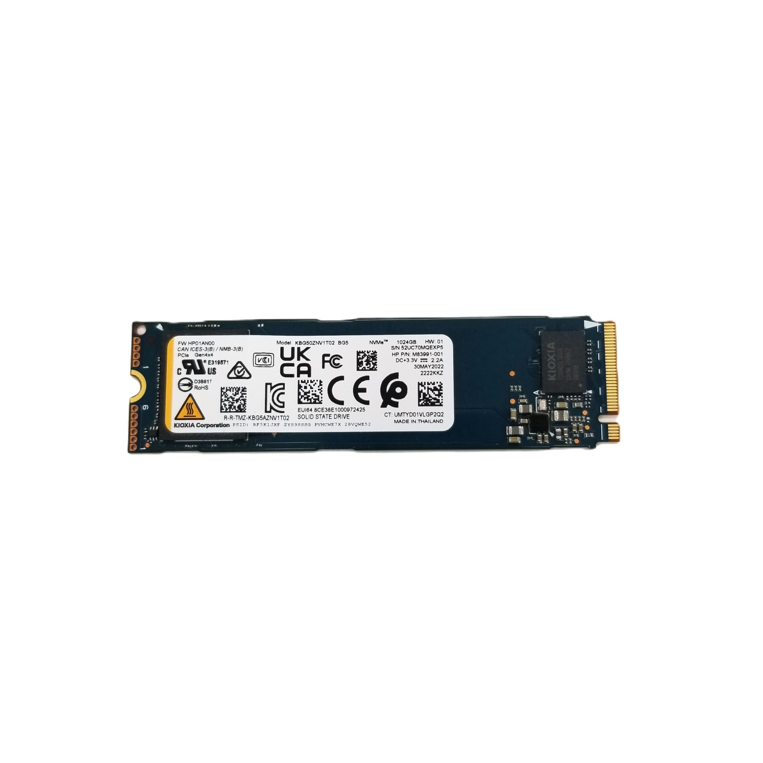 udstore 1TB M.2 NVMe SSD gen3×4 Refurbished (Good) Generic 1TB Gen 4 M.2 NVMe SSD (NVMe-Gen4-1TB