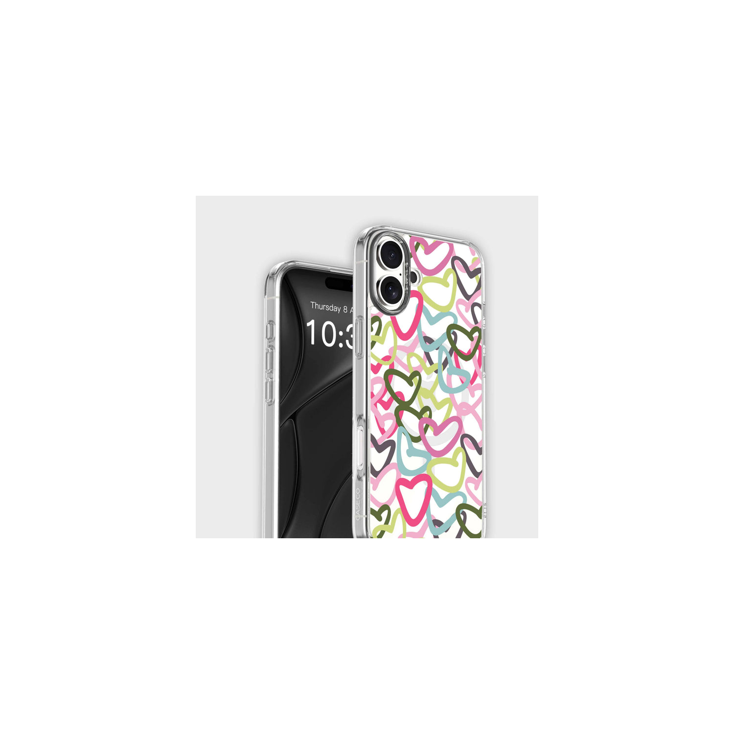 iPhone 16 Clear Case - Graffiti Design