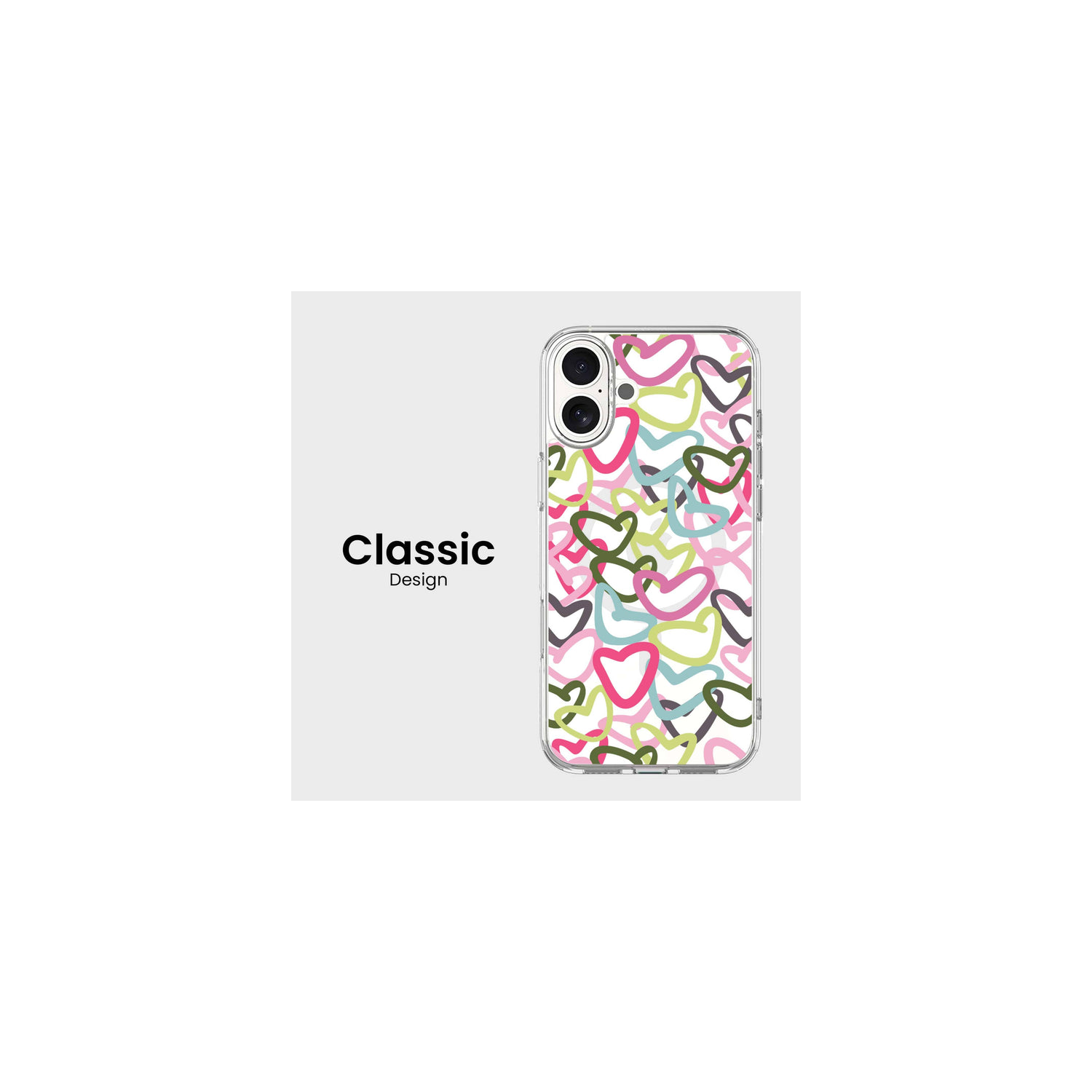 iPhone 16 Clear Case - Graffiti Design