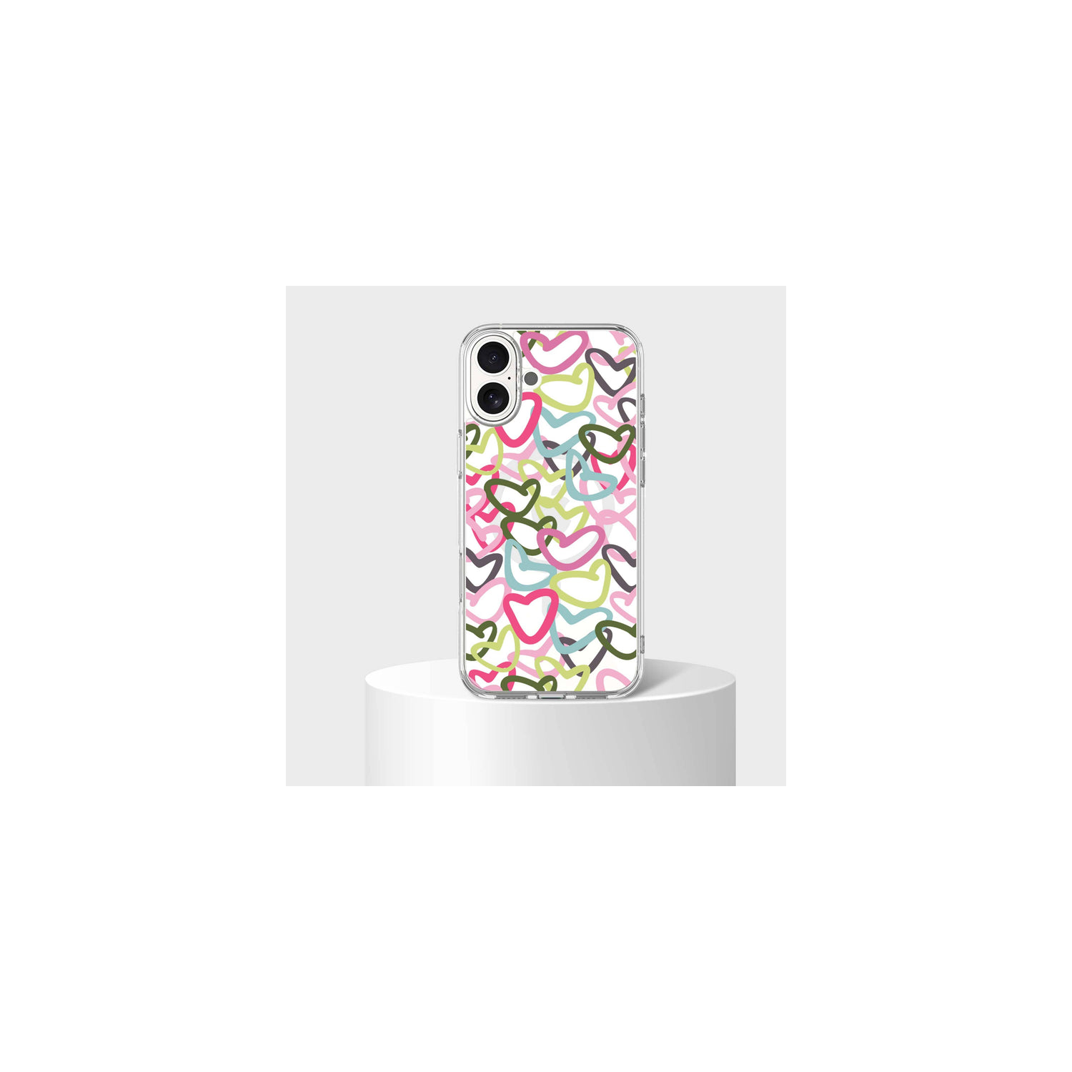 iPhone 16 Clear Case - Graffiti Design