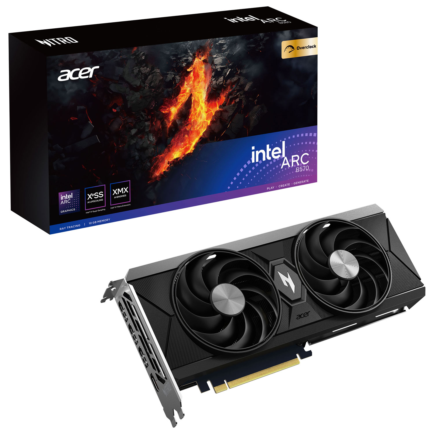 Acer Nitro Intel Arc B-Series 10GB DDR6 Video Card