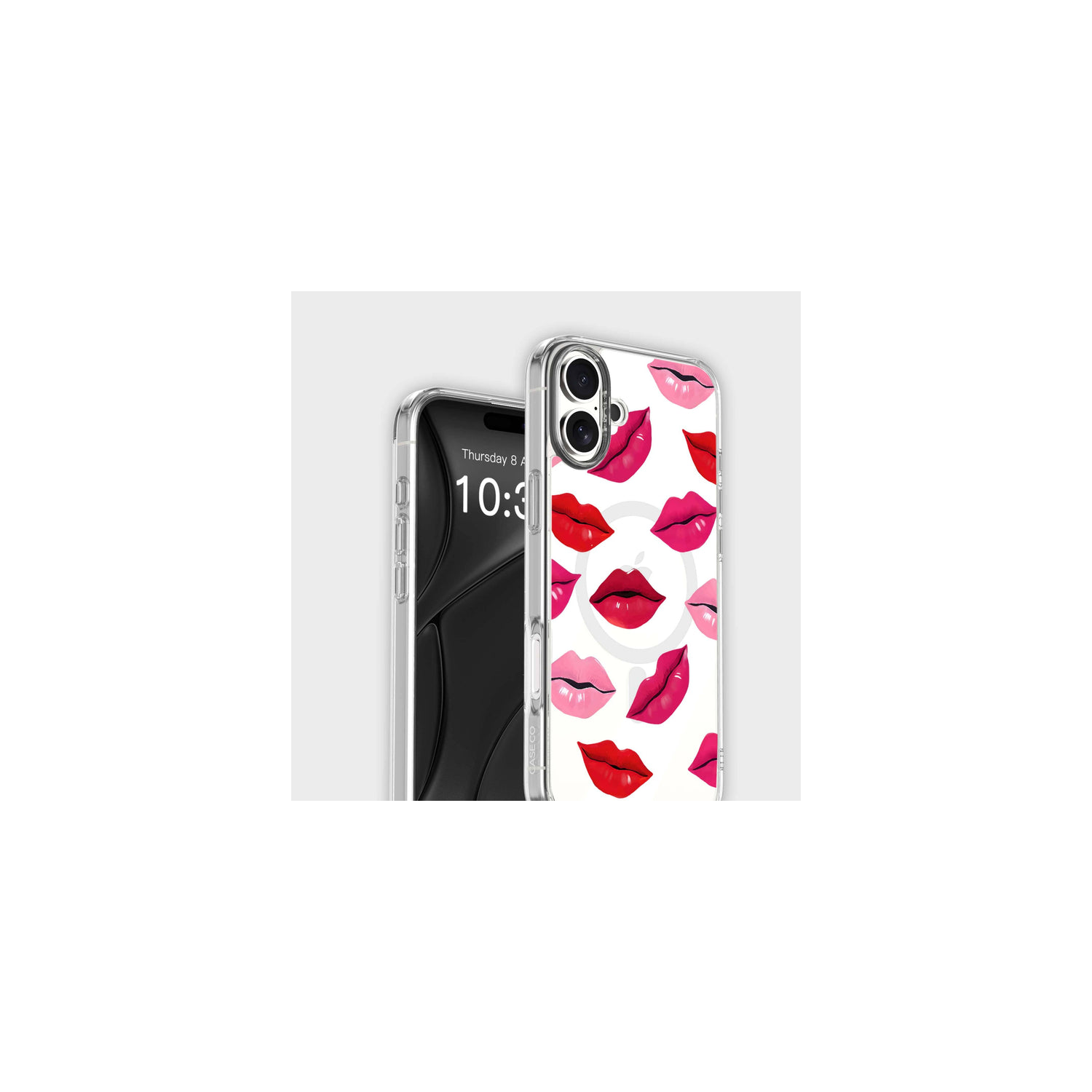 MagSafe iPhone 16 Lips Design Clear Case