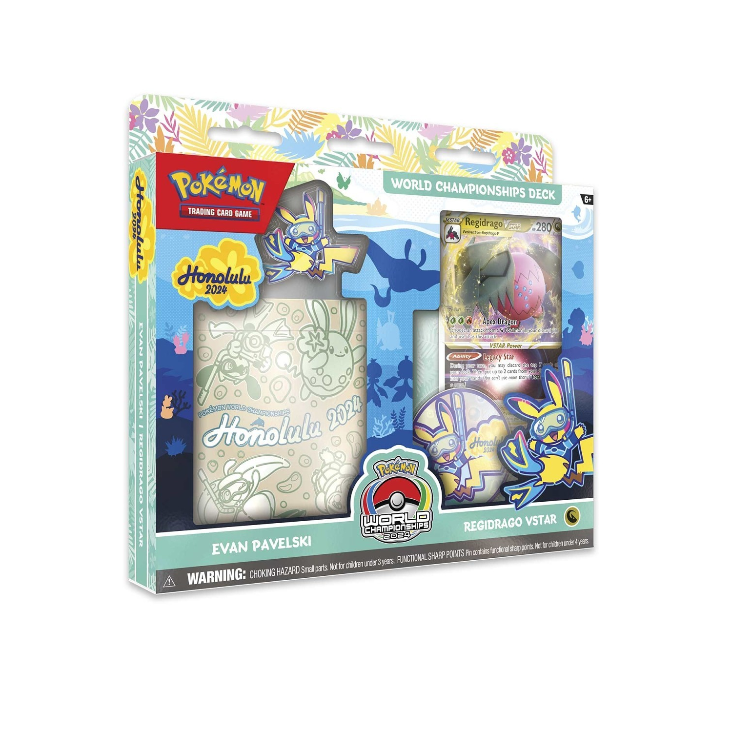 JCC Pokémon&nbsp;: Pont des Championnats du monde 2024 Evan Pavelski - Regidrago Vstar