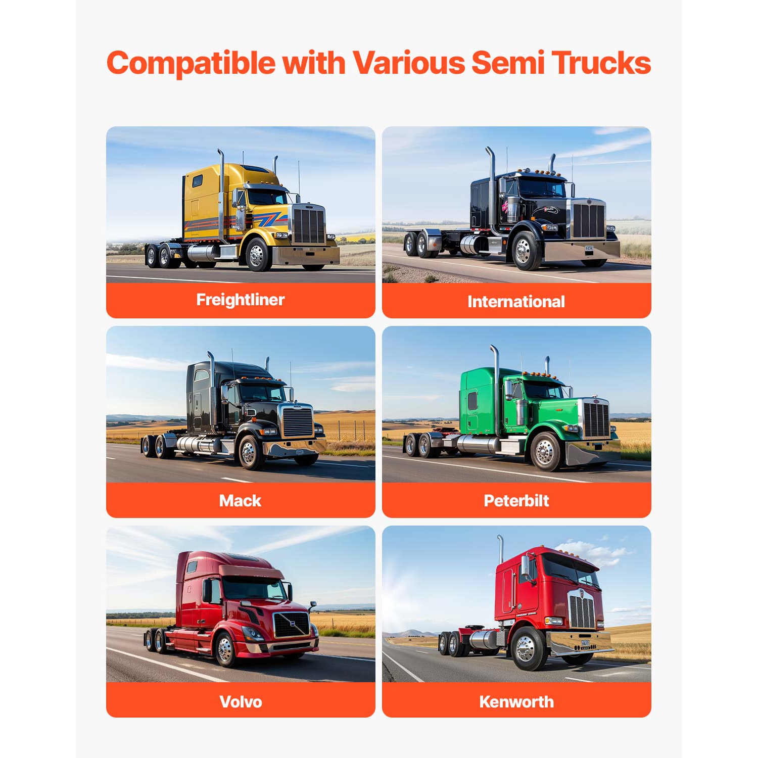 VEVOR 1 Pair Angled Spring Loaded Mud Flap Hangers, 1-1/8" Bolt Spacing Mudflap Hangers for Semi Trucks, Heavy Duty Semi Truck Mud Flap Hanger Set