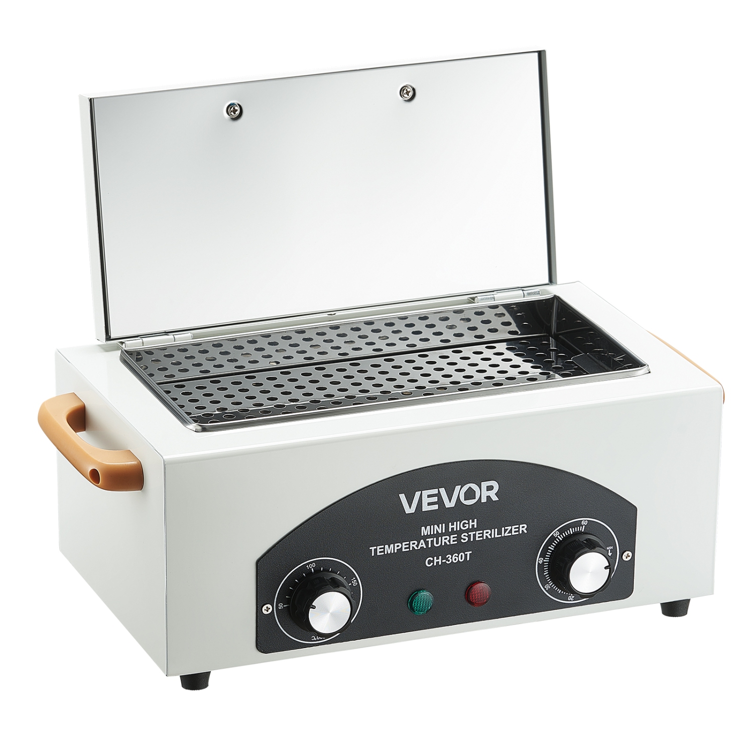 VEVOR 2L Machine autoclave à haute température, 300W Boîte à machine à haute température avec température et temps réglables, Nettoyeur d'outils à ongles à chauffage sec pour laboratoires, Maison