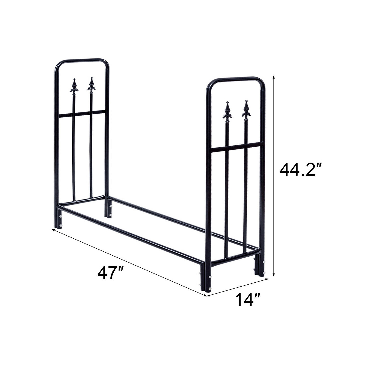 Porte-feu extérieur avec cadre en acier robuste et durable