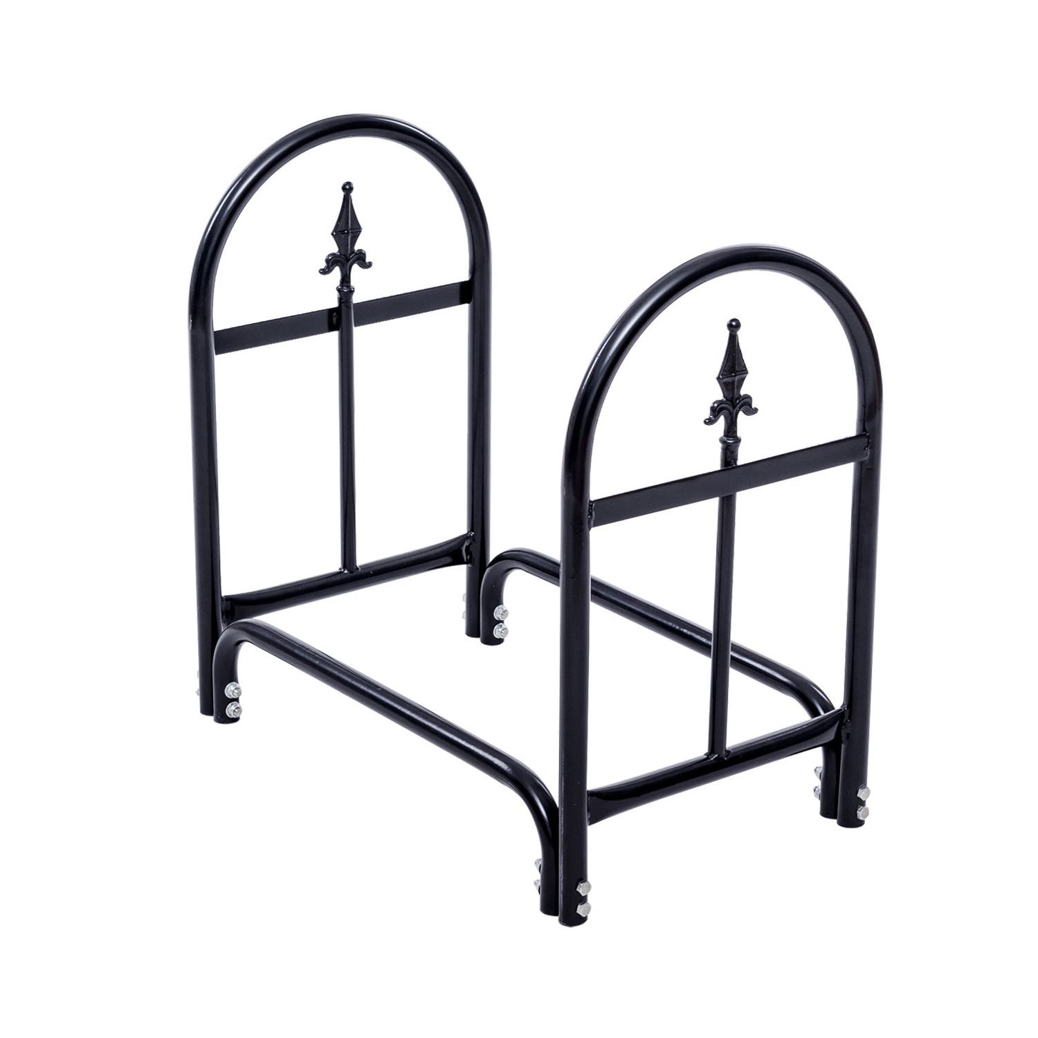 Outdoor Firewood Storage Rack with Durable Steel Construction