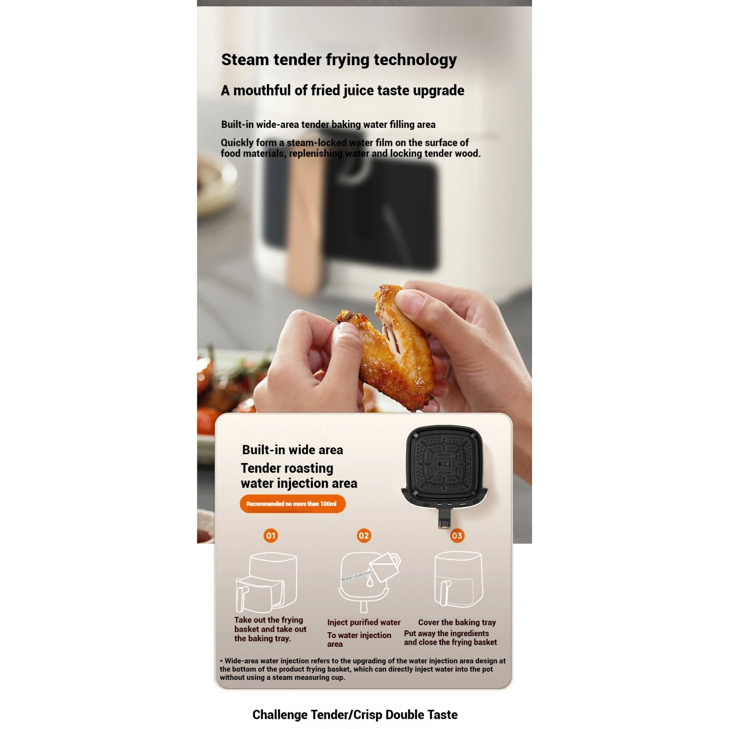 Air fryer without oil smoke household large capacity electronic intelligent visual no flip air fryer oil-free air fryer oven - white