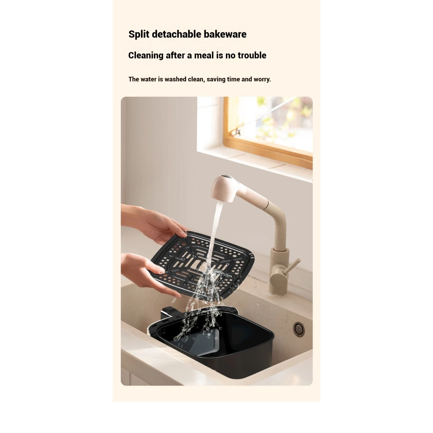 Friteuse à air chaud sans fumée d'huile domestique grande capacité électronique intelligente visuelle intelligente sans renversement friteuse à air