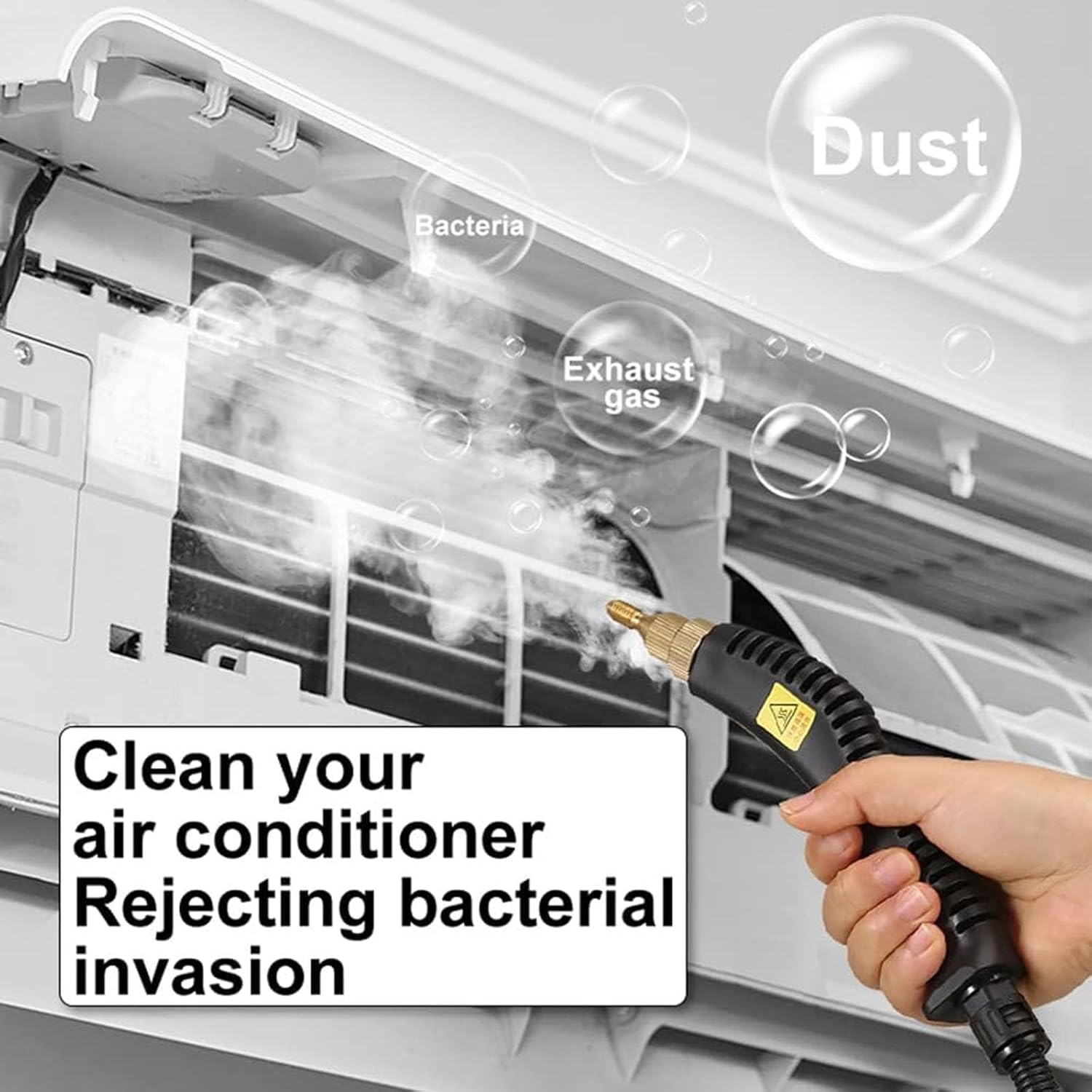 1500W Handheld Steam Cleaner, High-Pressure Steam Cleaner, 6 Speed ​​Adjustment, 1000ML Water Tank, Suitable for Home, Kitchen and Car