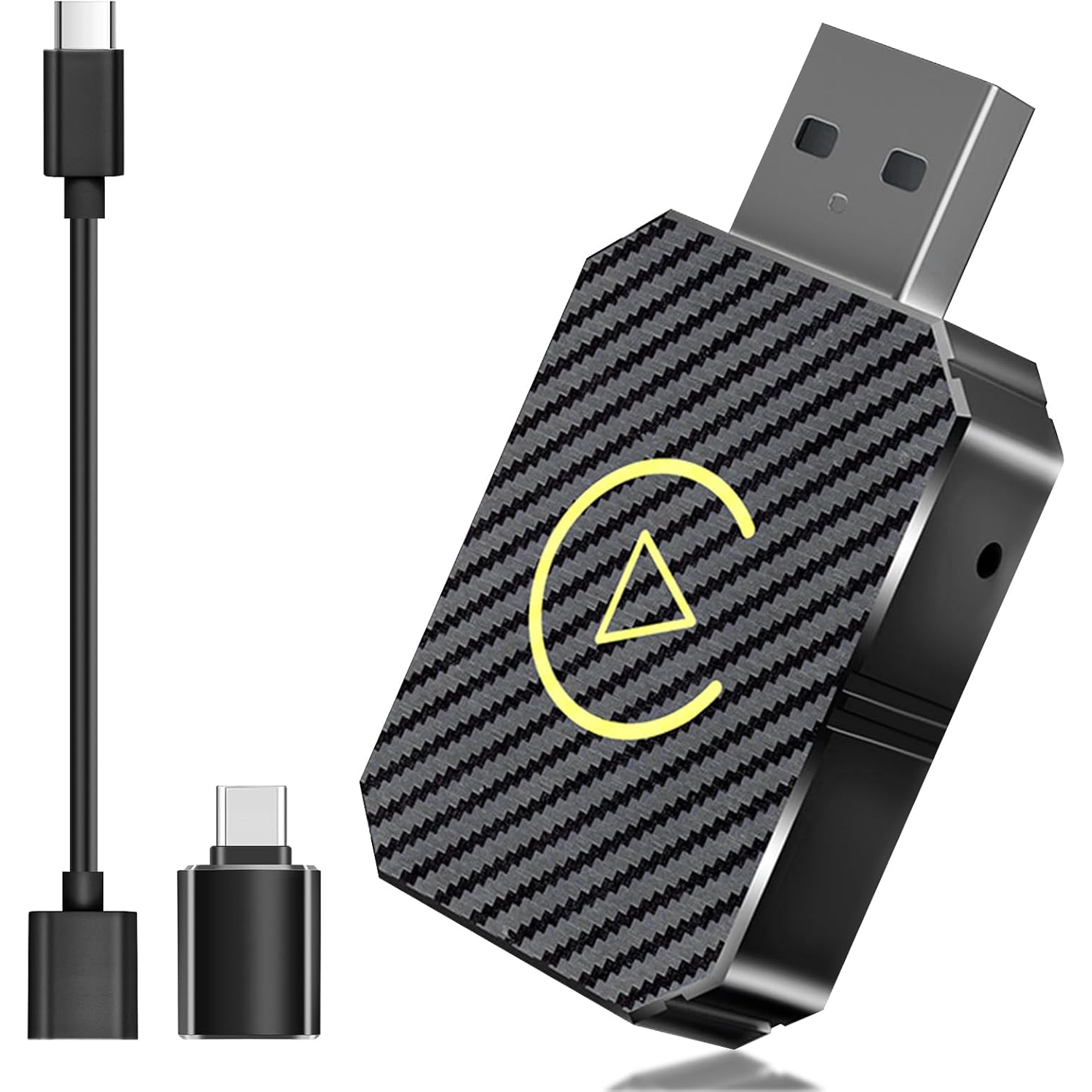 Wireless CarPlay Adapter for Apple iPhone, No Lag for Convert Wired to Wireless CarPlay Adapter from iOS10+