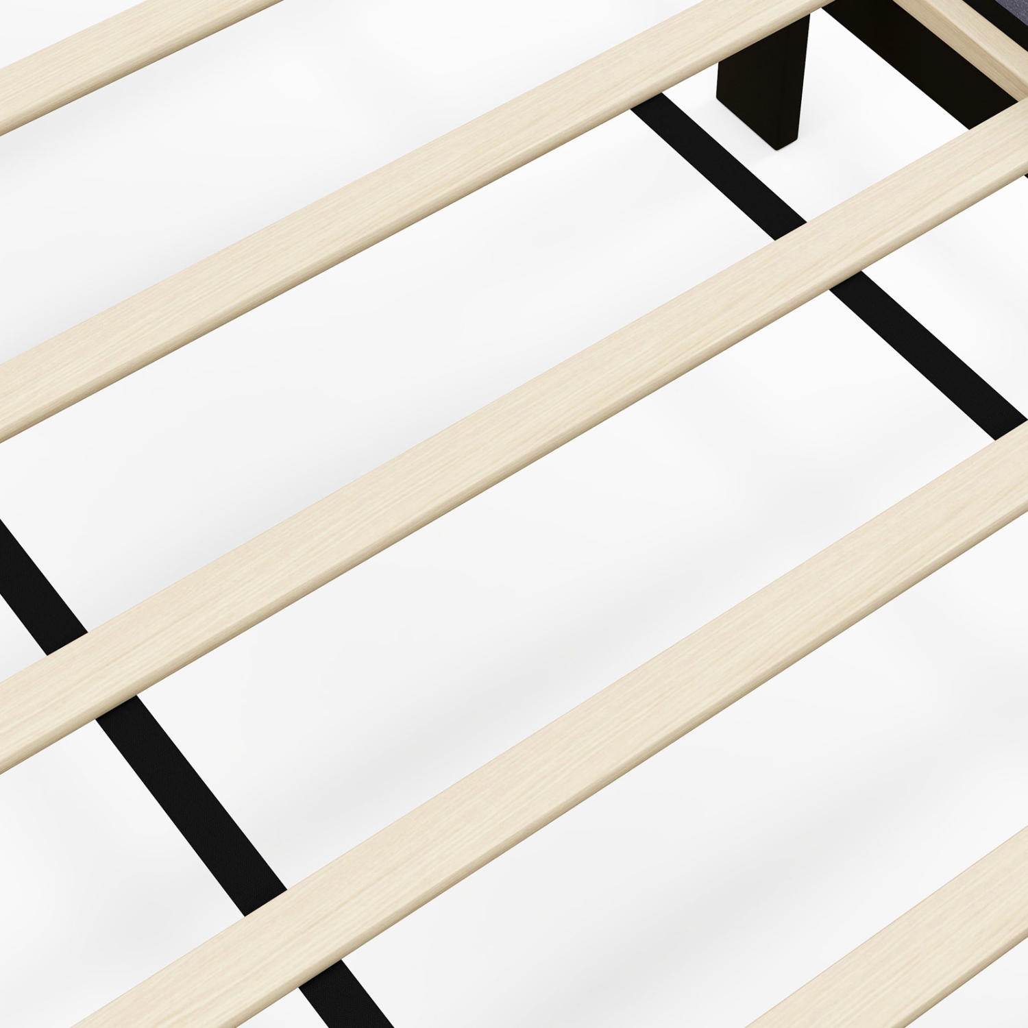 Platform Bed with Upholstered Frame and Button Tufted Wing back Headboard