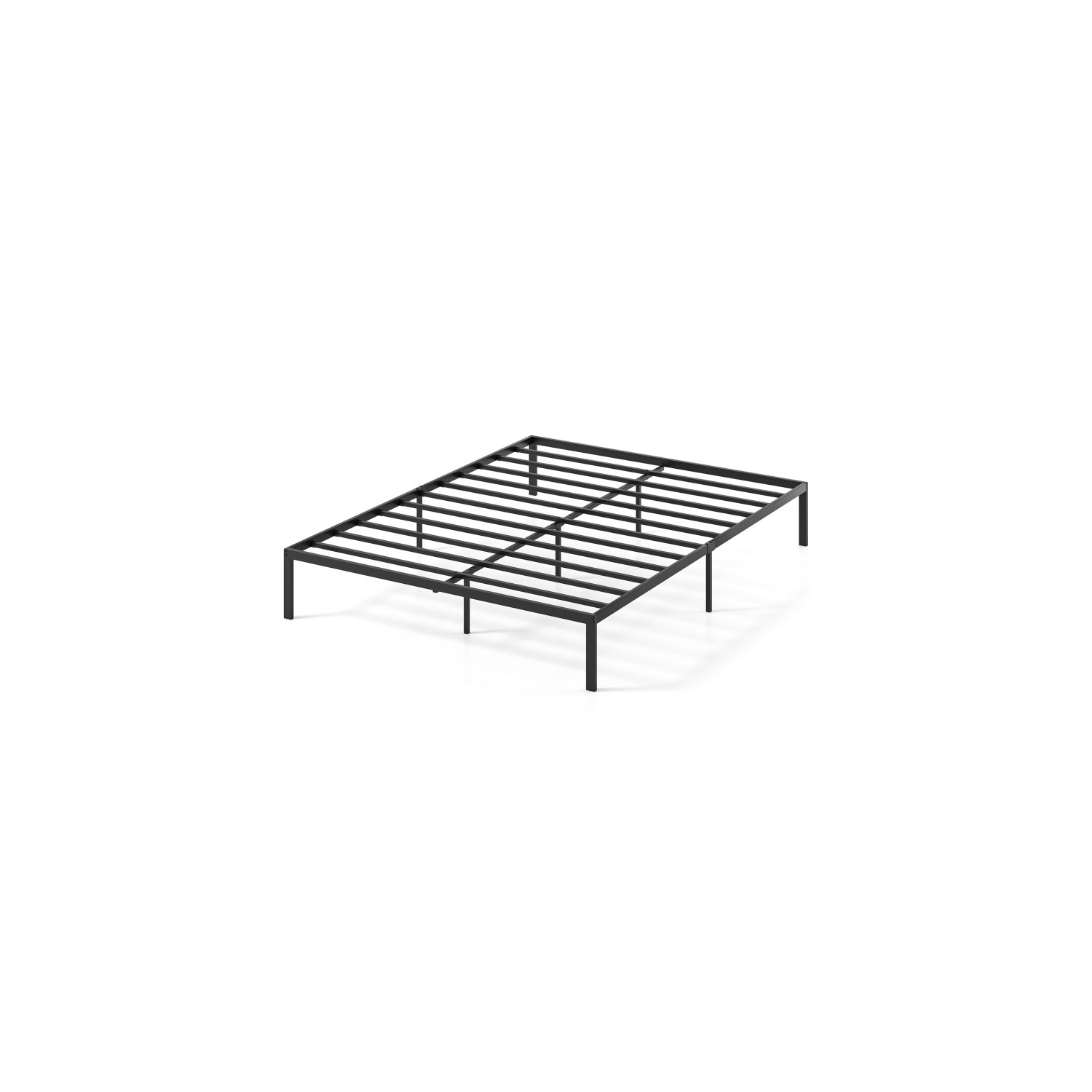 Metal Bed Frame with Heavy Duty Slats for Strong Mattress Foundation