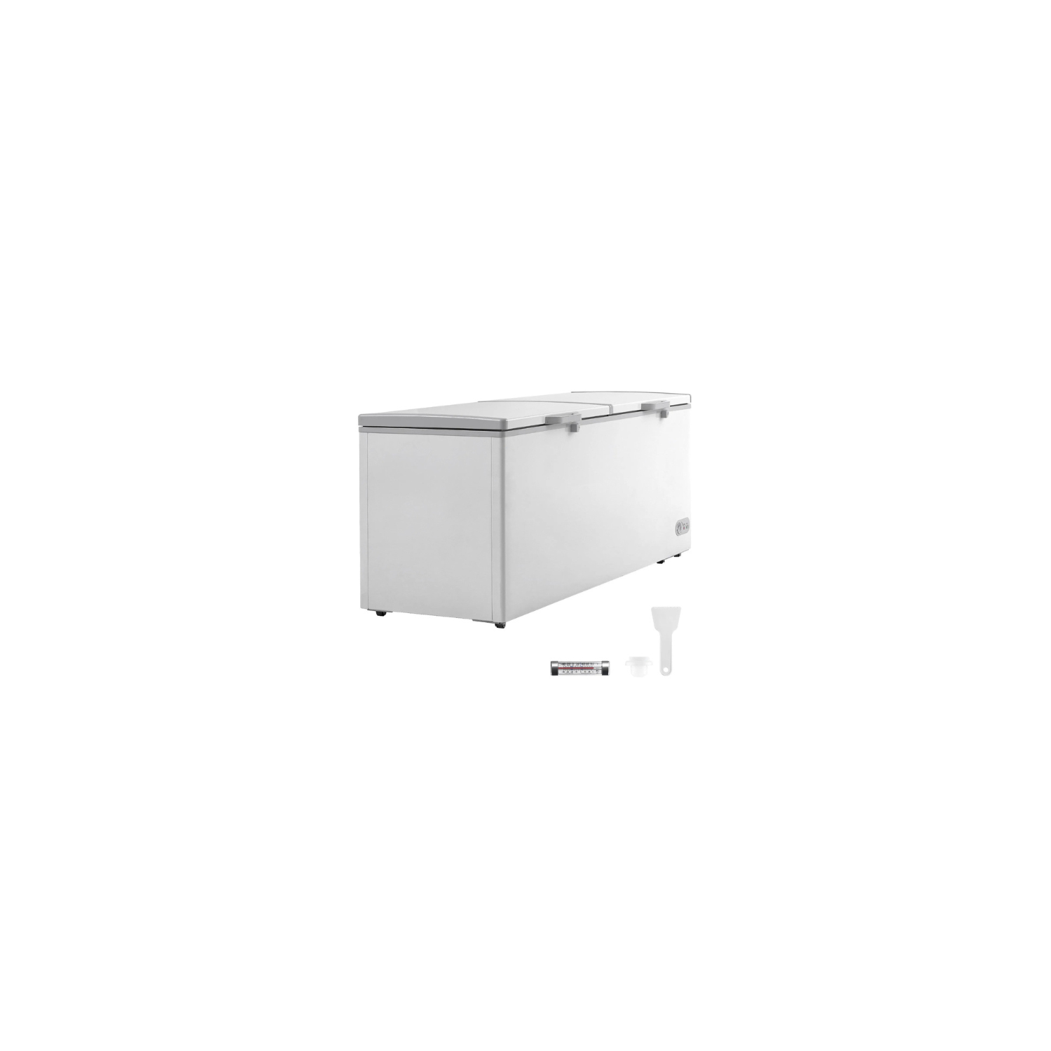VEVOR BD-600 Chest Freezer, 19.8 Cu.ft / 561 L, Split Top Double Locking Lids, 4 Baskets, Freestanding Commercial Deep Freezer, 7-Level Temp, LED