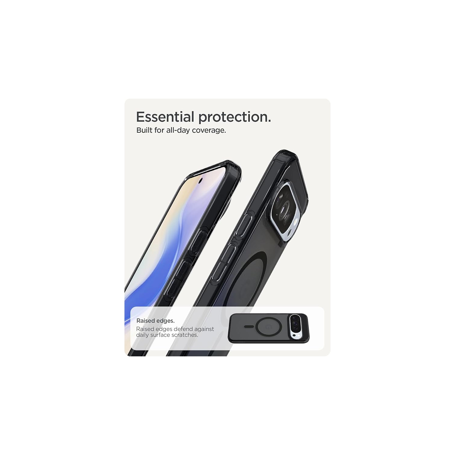Étui Spigen pour Pixel 10/Pixel 10 Pro, MagFit Ultra Hybrid conçu pour Google Pixel 10/10 Pro - Noir givré