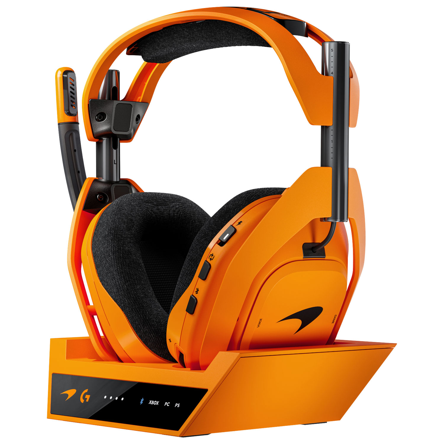 Casque de jeu sans fil A50 X LIGHTSPEED McLaren Edition de Logitech G avec station d'accueil - Orange - Exclusivité Best Buy