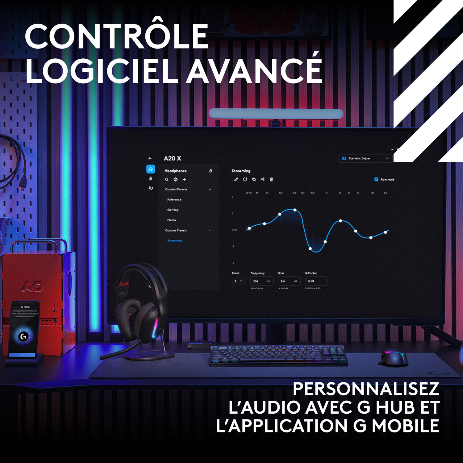 Logitech Astro A20 X LIGHTSPEED Wireless Gaming Headset for Switch/PS5/Xbox - Black