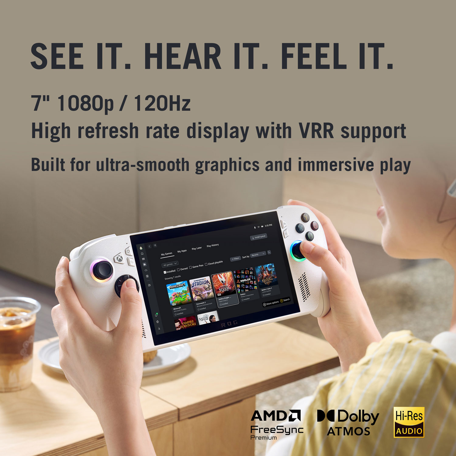 Console de jeu tactile de 7 po ROG Xbox Ally d'ASUS - Blanc