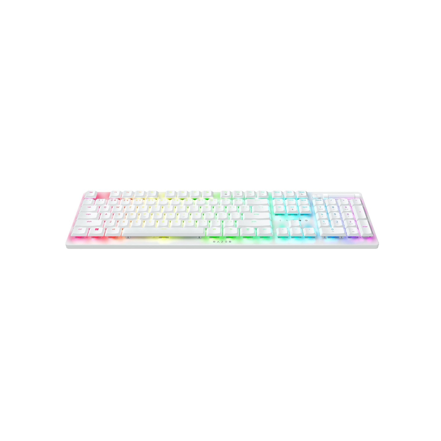 Clavier de jeu sans fil DeathStalker V2 Pro de Razer - Remis à neuf&nbsp;: Commutateurs optiques à profil bas - Violet (blanc)