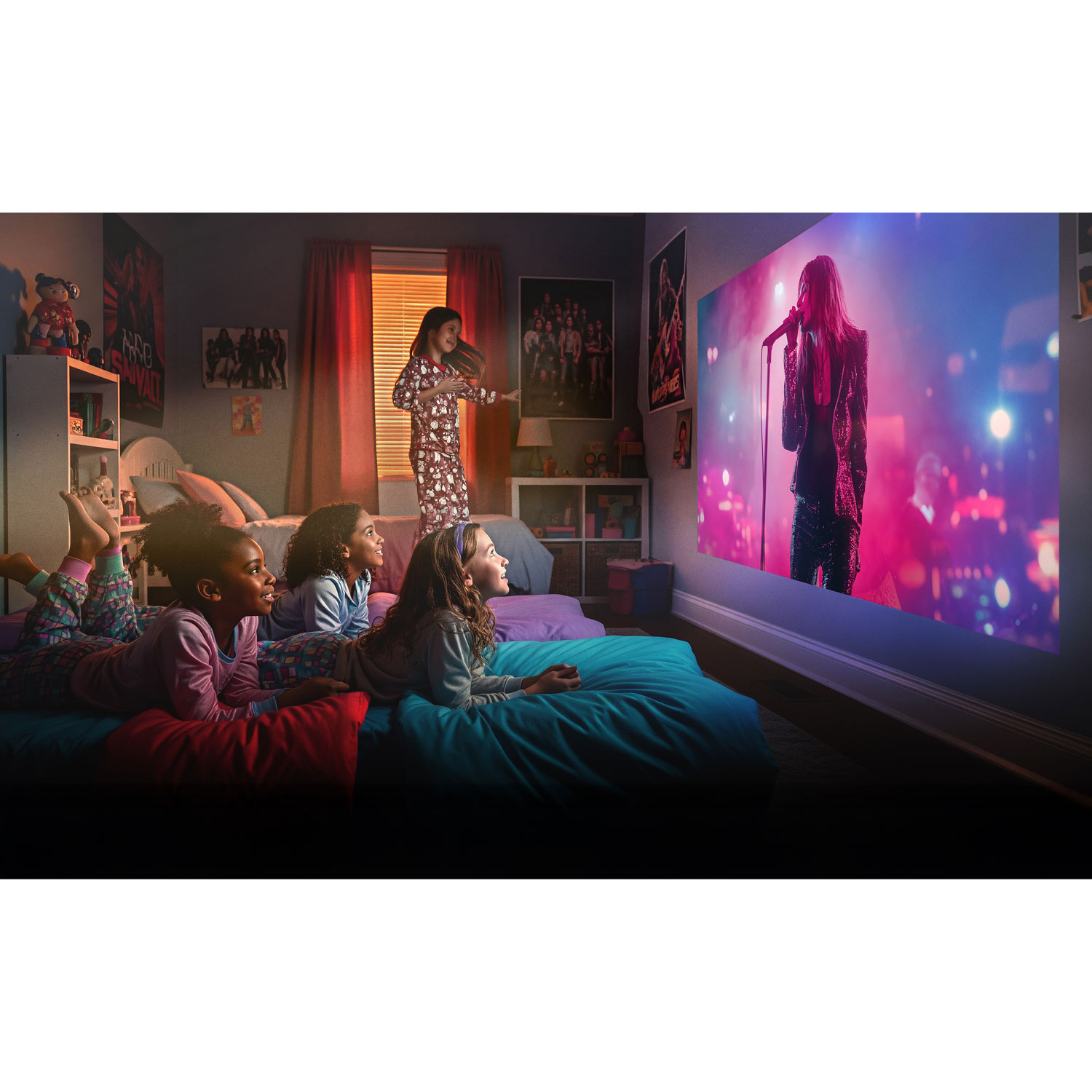 Projecteur de cinéma maison DEL UHD 4K Lifestudio POP PLUS EF62N d'Epson - Bleu marine