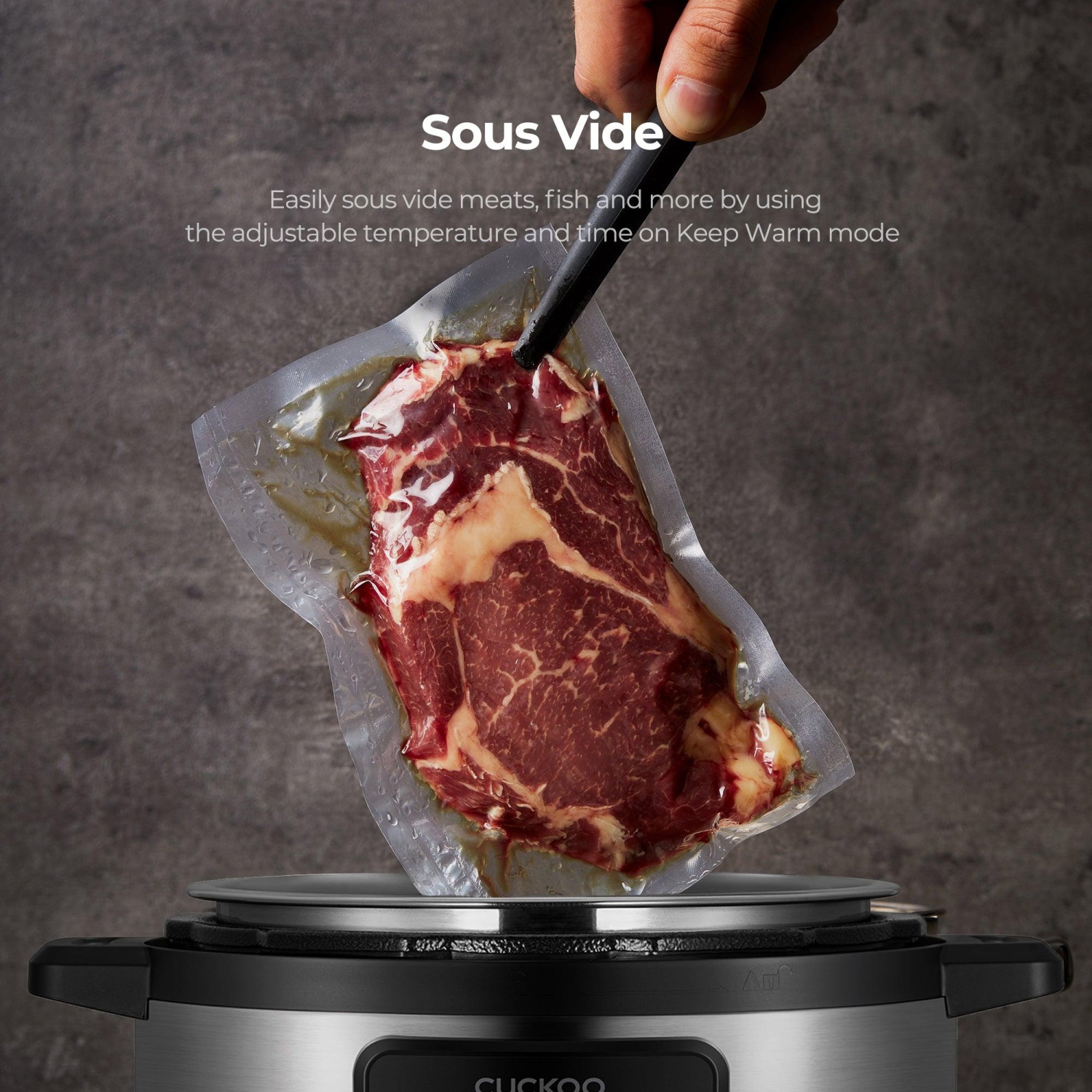 Autocuiseur 8-en-1 de 6 pte CMC-ZSN601F DE CUCKOO avec récipient intérieur antiadhésif en acier inoxydable, 12 options de menu, 7 accessoires,