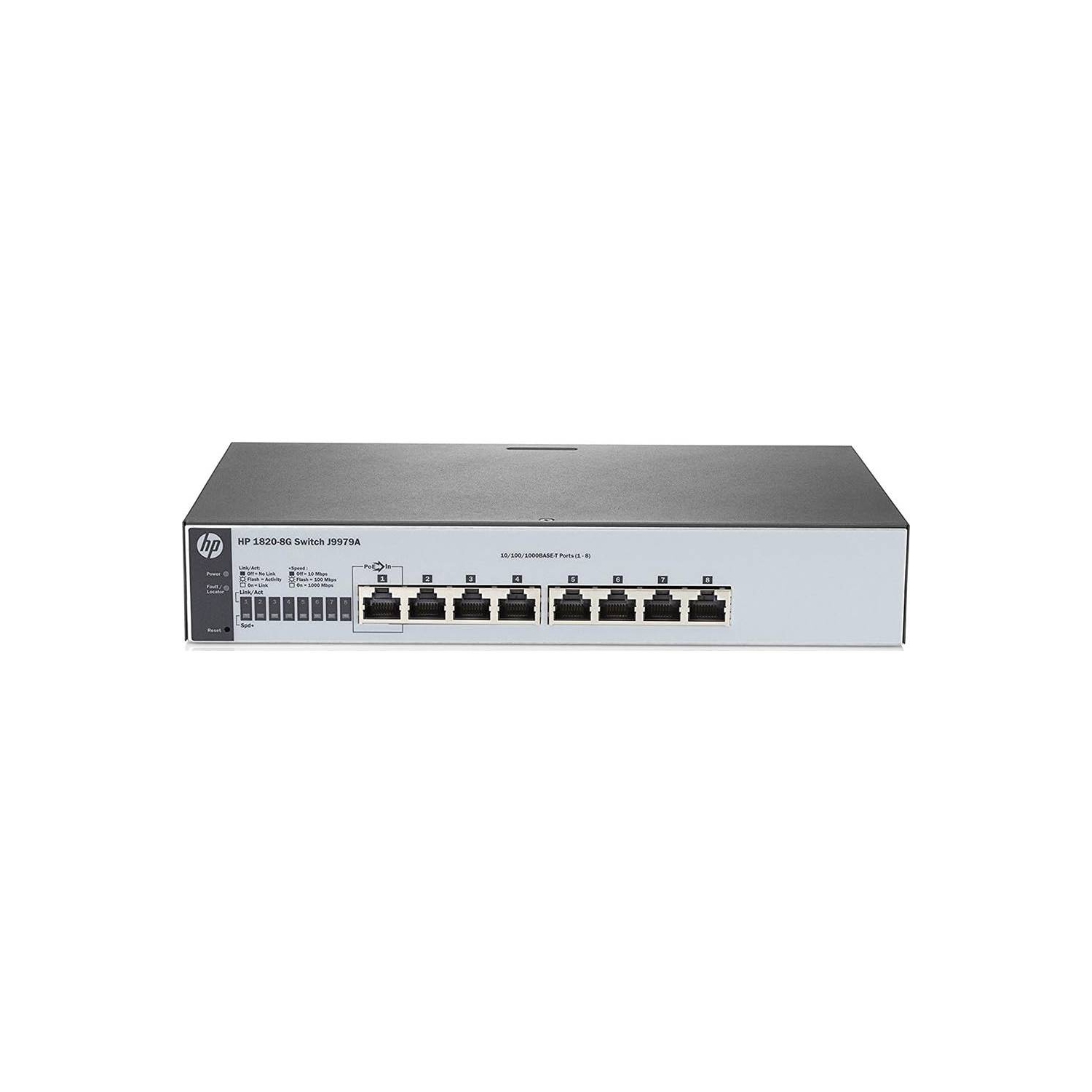 Refurbished HPE OfficeConnect 1820 Switch Series HPE 1820-8G Switch (J9979A)