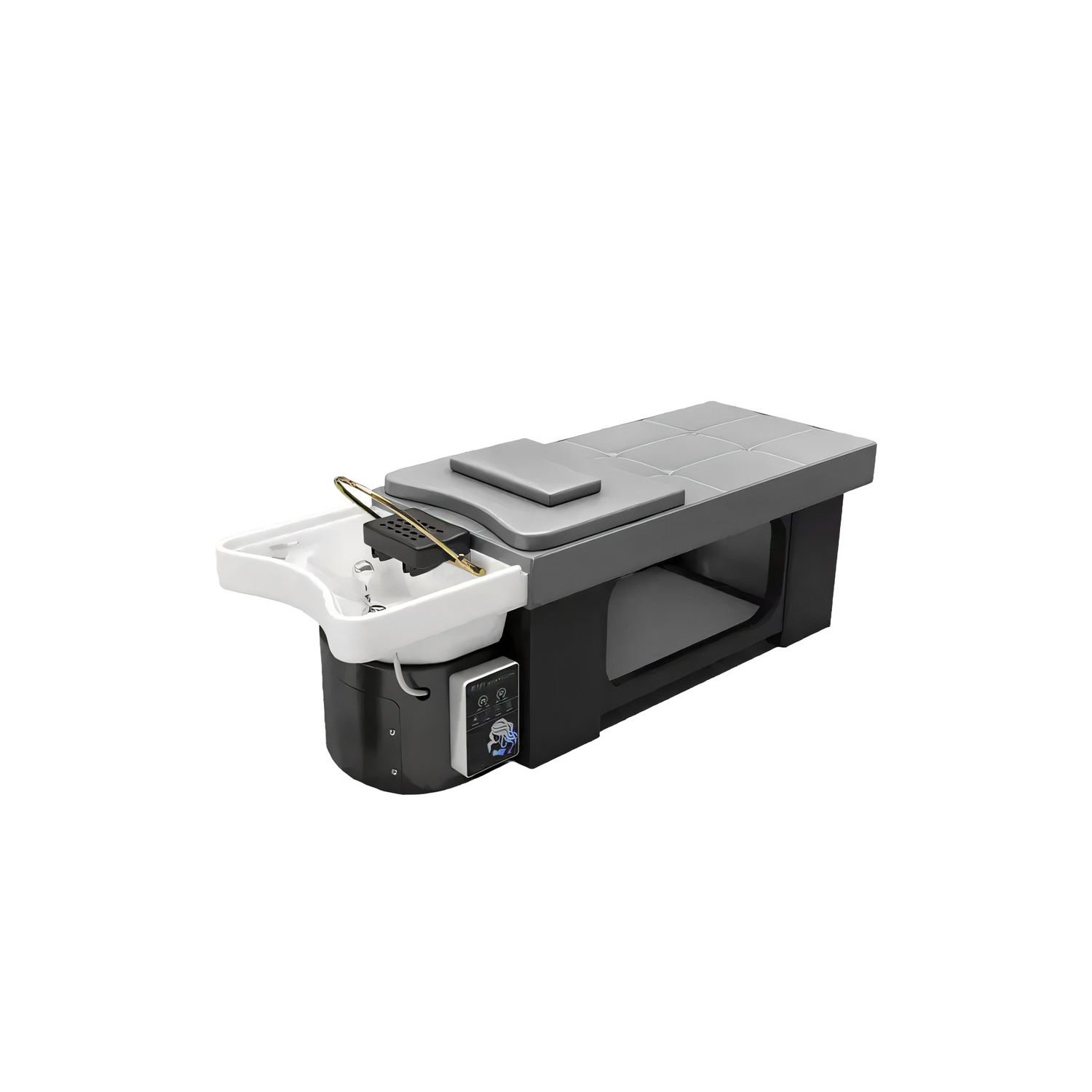 Gen'C Béauty Professional Lightweight Head SPA Shampoo Bed with Acrylic Basin Grey