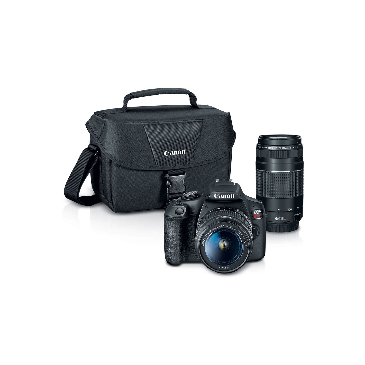 Canon EOS Rebel T7 DSLR Camera W/ 18-55mm and 75-300mm Lenses - Advanced Bundle