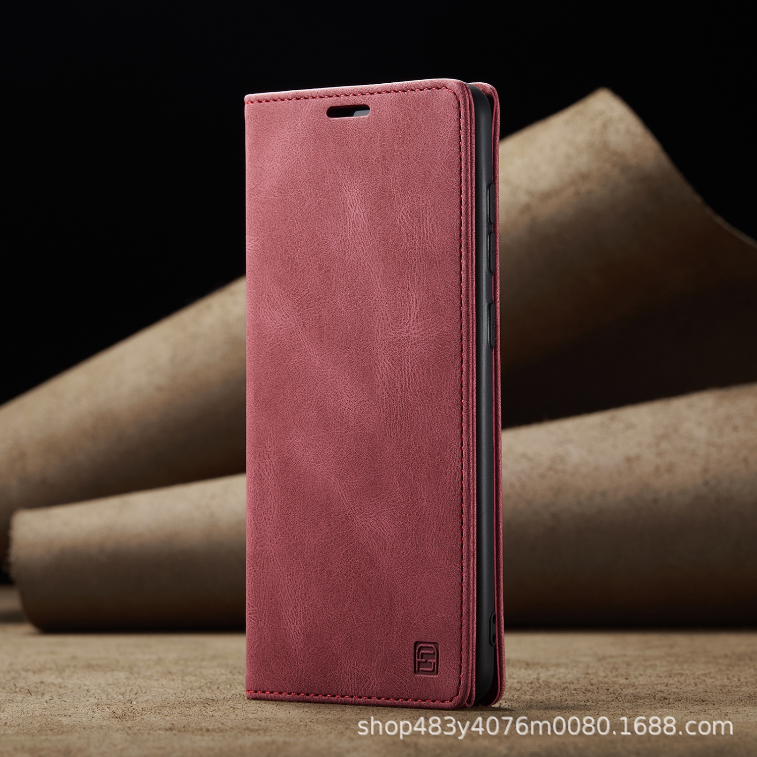 Google Pixel 9 Pro XL Flip Case with Card Holder - Red