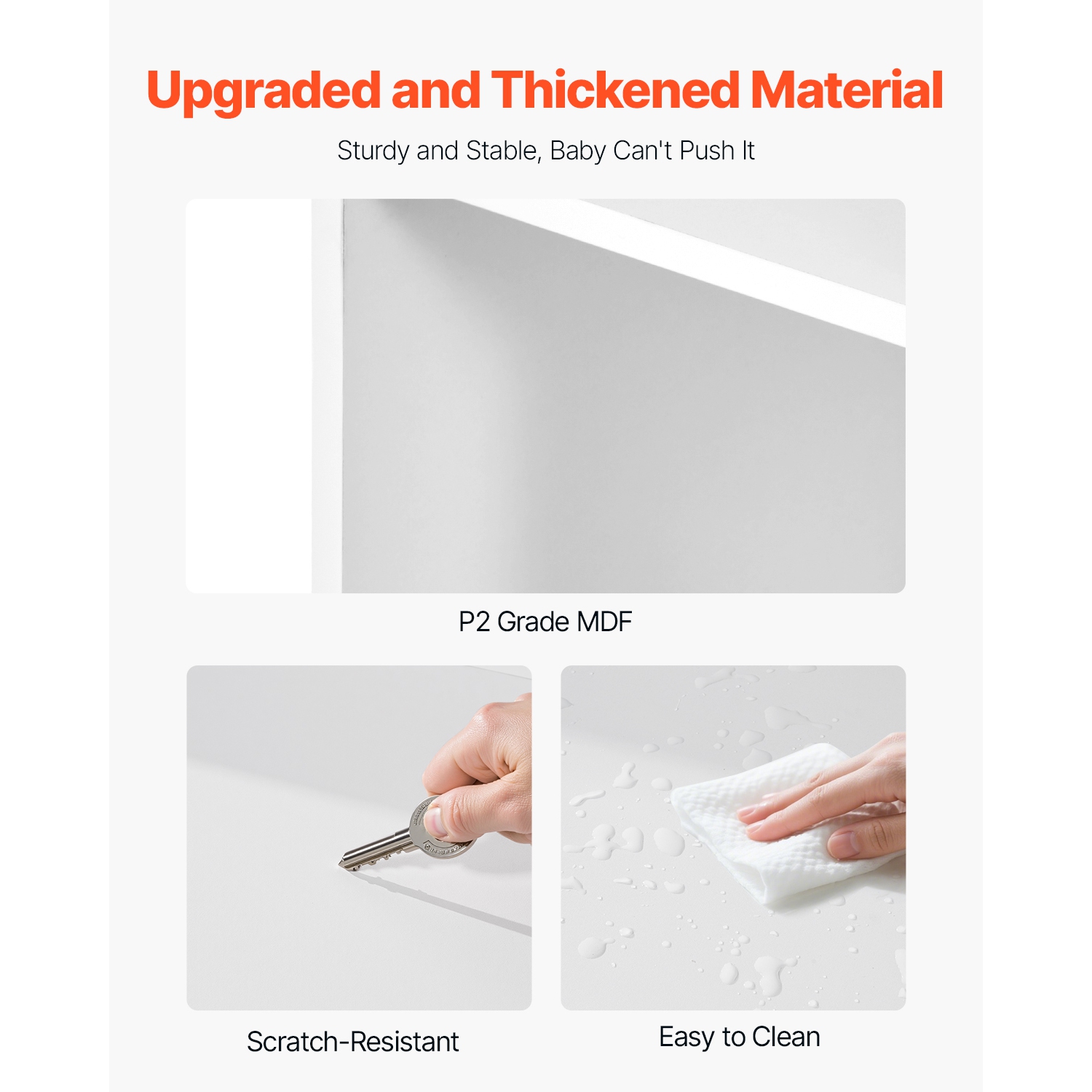 VEVOR 4-Tier Kids Toy Storage and Bookshelf, Large Toy Storage Organizer with 8 Flexible Plastic Bins, Kids Cubby Cabinet with Bookshelf for Study