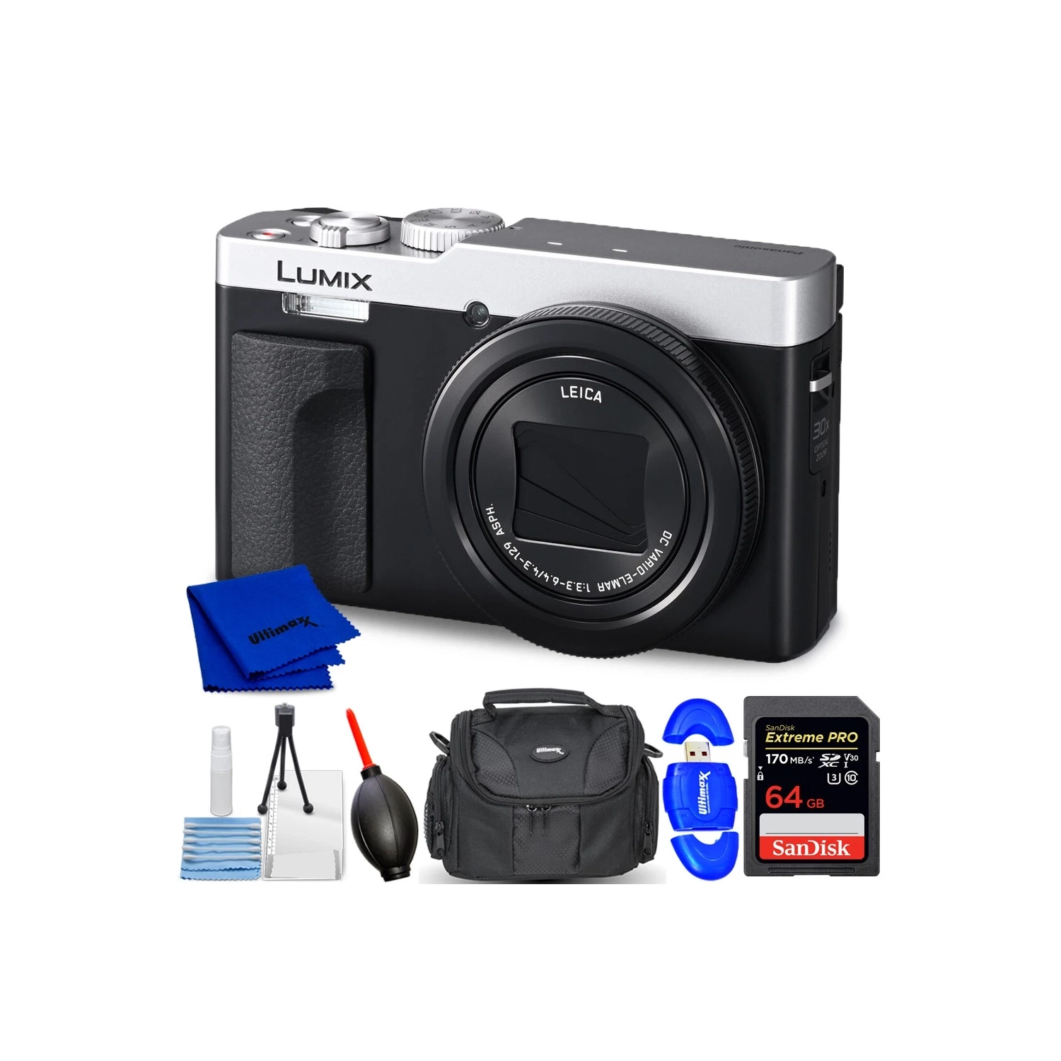 Appareil photo numérique TZ99/ZS99 de Panasonic DC-TZ99E-S - Ensemble d'accessoires de 7 pièces