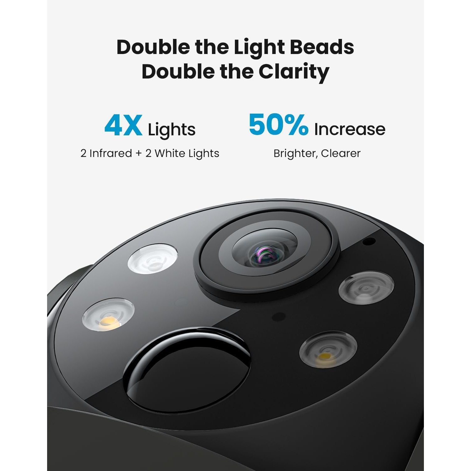 Caméras de sécurité sans fil extérieures, système de caméras Wi-Fi 360° PTZ 2,4 G pour surveillance extérieure à domicile, caméra solaire et à