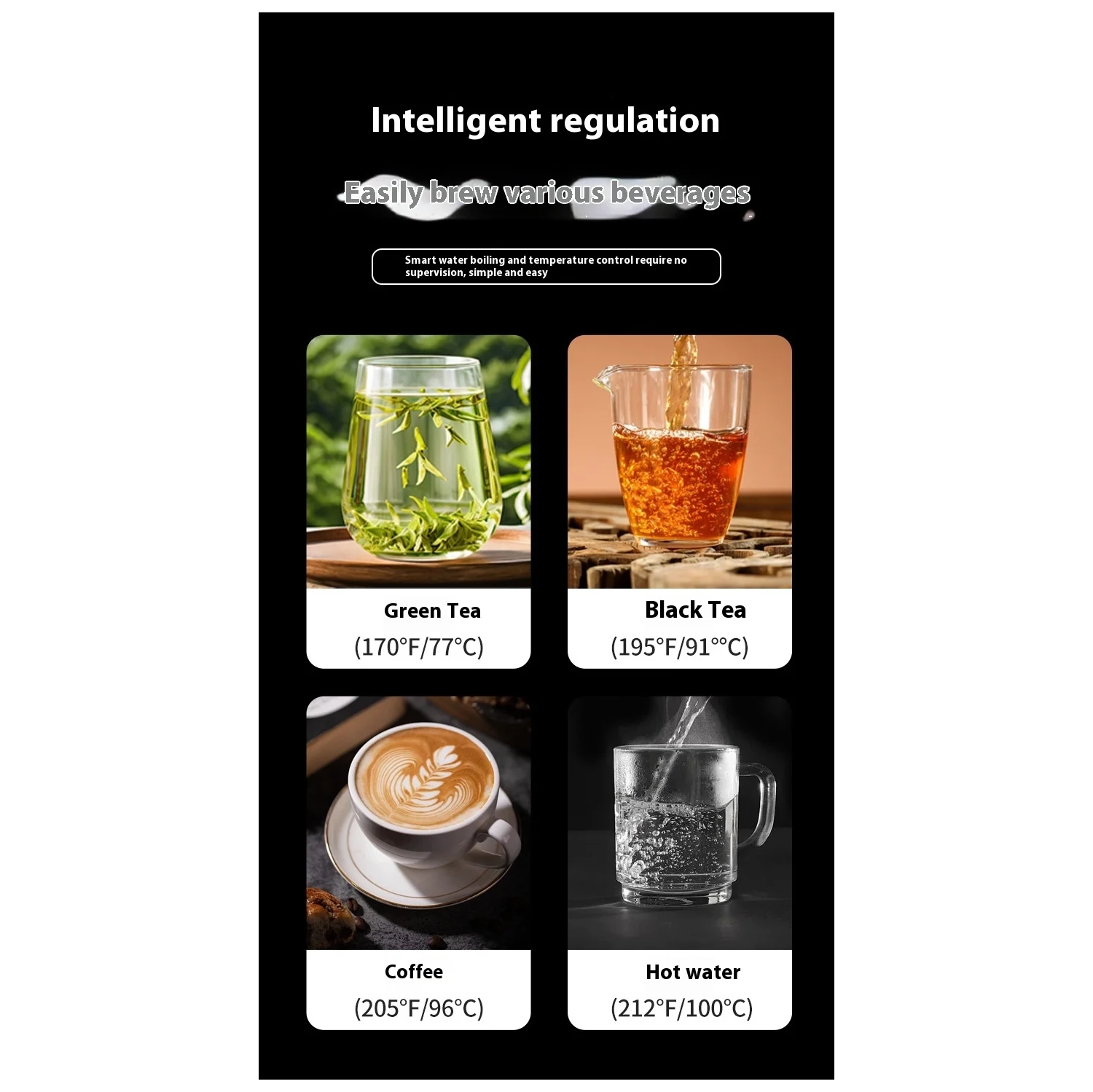 2025 Bouilloire électrique Smart Constant Temperature Bouilloire à col de cygne Nouveau Acier inoxydable Température réglable Chauffage rapide