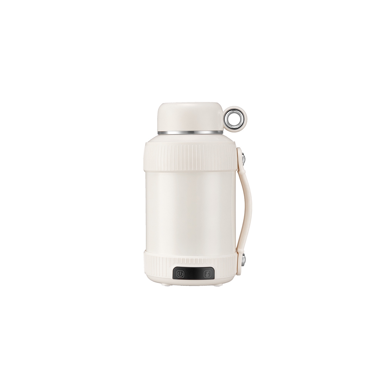 Portable Electric Water Cup Travel Kettle Home Multi-function Thermos Cup 110v US Regulator - White