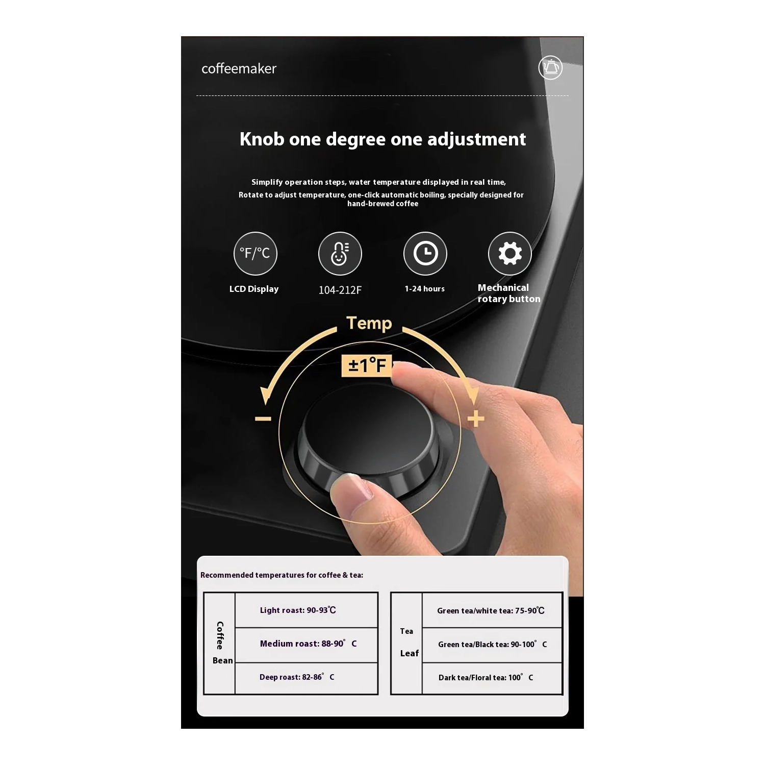 2025 Bouilloire électrique Smart Constant Temperature Bouilloire à col de cygne Nouveau Acier inoxydable Température réglable Chauffage rapide