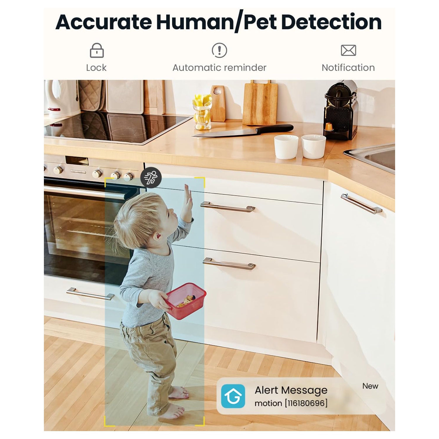 ieGeek 2K Indoor Security Camera, 5G/2.4G WiFi Pet Cameras for Home Security, 360° Dog Cam w/Auto Tracking, Smart Motion Detection, Phone App, Baby