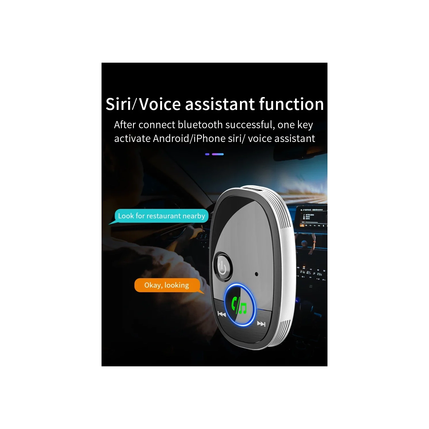 Bluetooth receiver car mobile phone Bluetooth audio adapter car audio Bluetooth converter music receiver stereo hands-free
