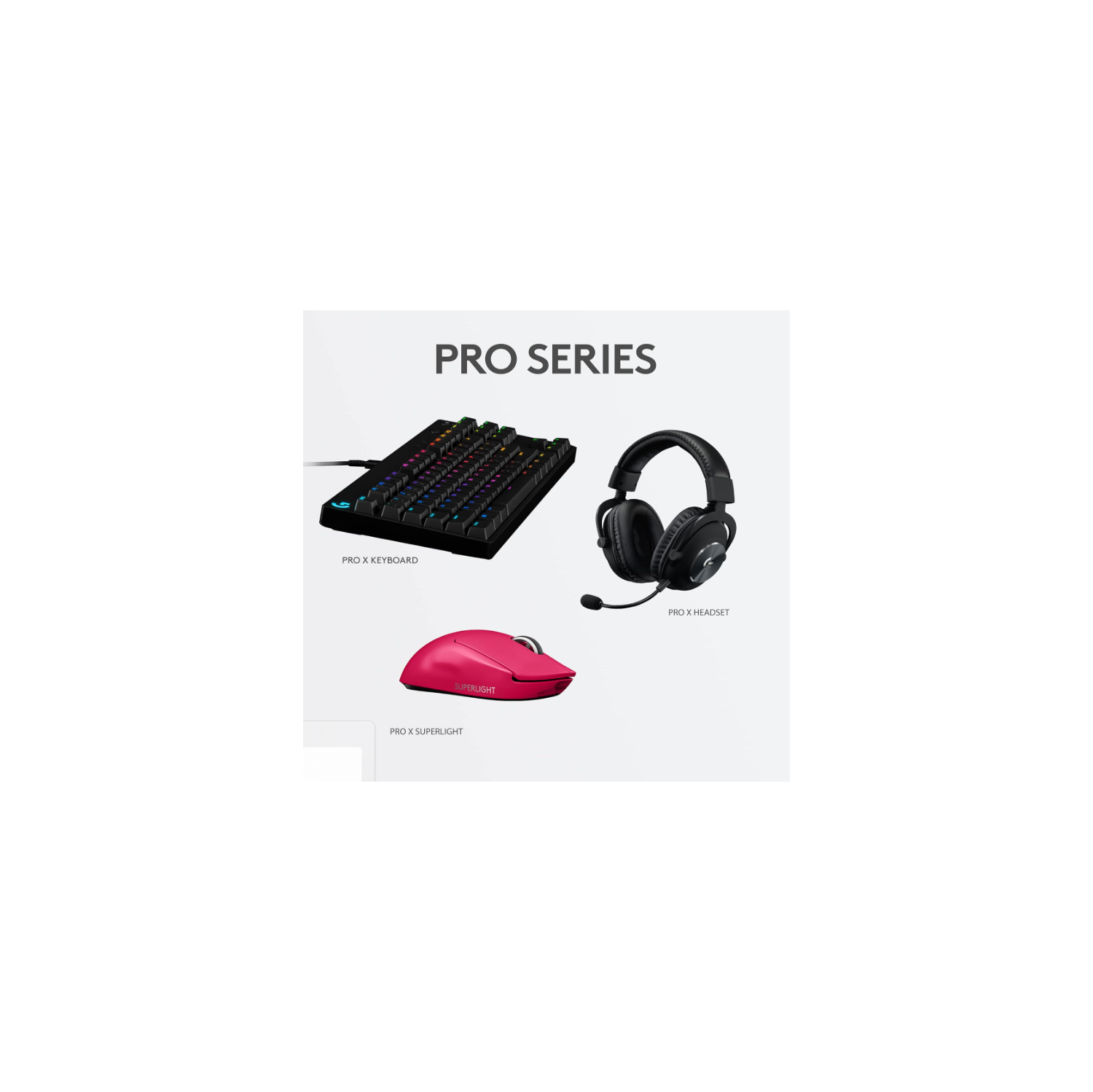 Souris de jeu sans fil G PRO X SUPERLIGHT de Logitech, ultralégère, capteur HERO 25K, 25 600 ppp, 5 boutons programmables Compatible avec
