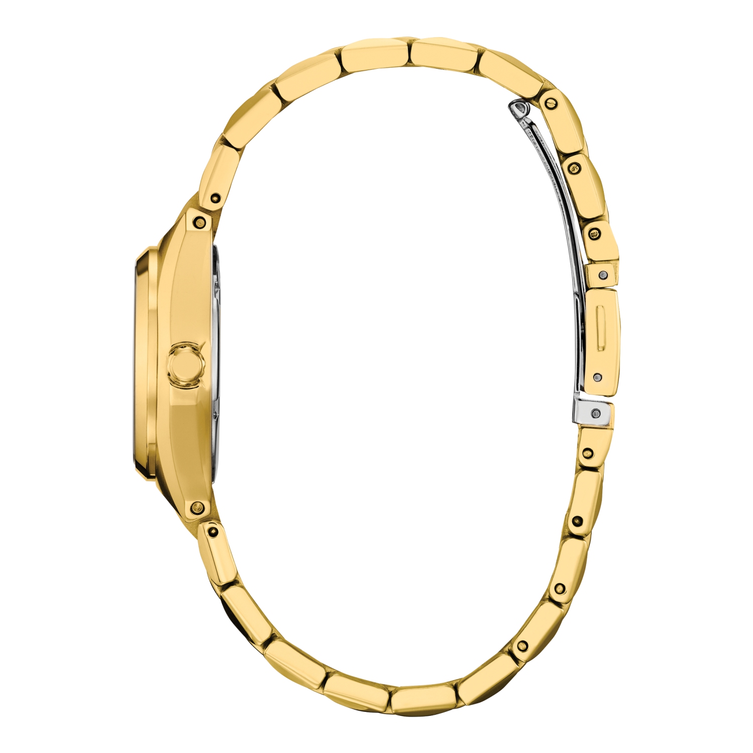 Montre pour femmes Corso Eco-Drive 27&nbsp;mm de Citizen avec boîtier et bracelet en acier inoxydable doré et cadran noir