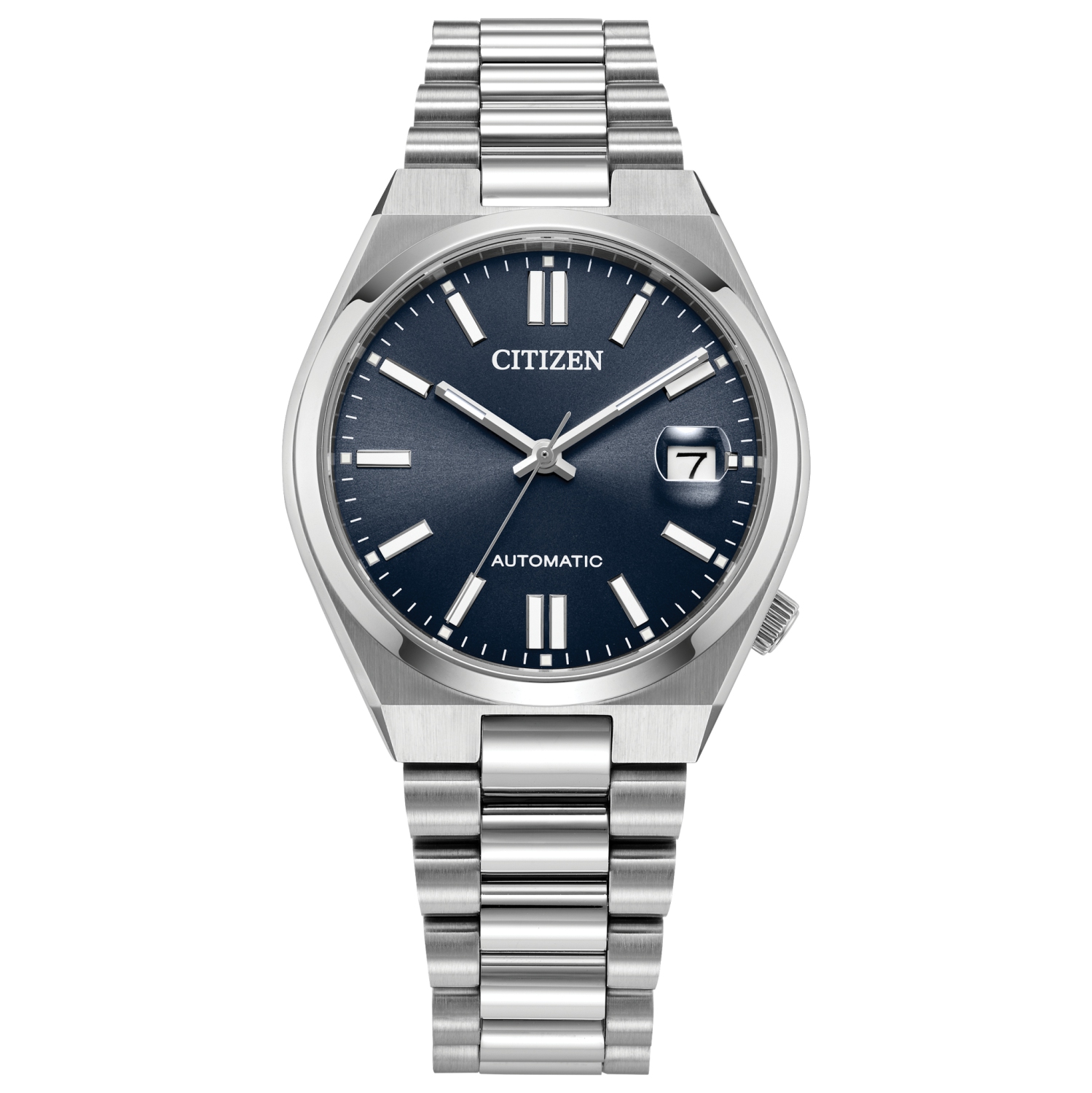 Citizen Unisex Tsuyosa 37Mm Automatic Watch 37mm Silver-Tone Stainless Steel Case and Bracelet with Blue Dial